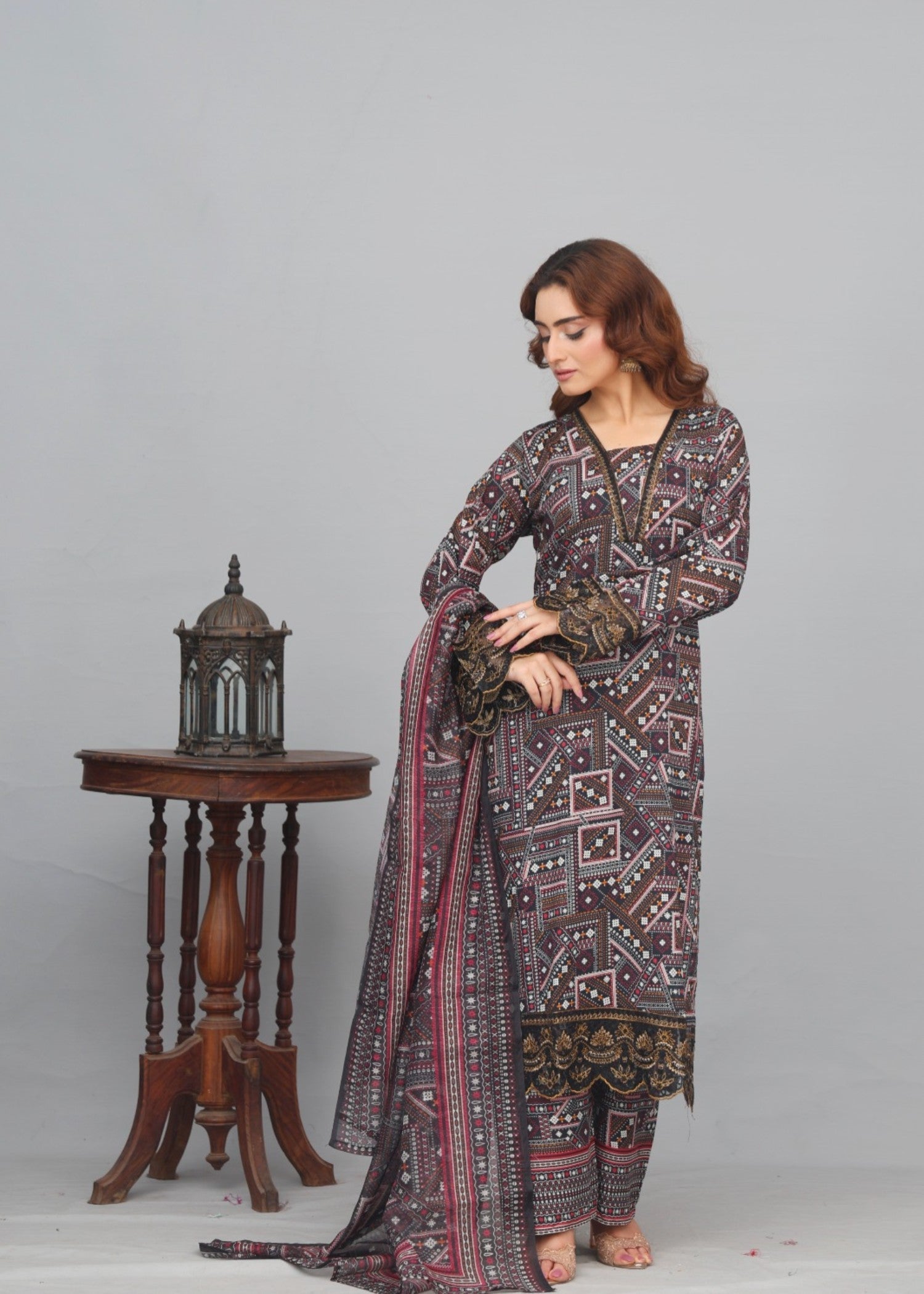 Reetriwaj BRN Long Women 3pcs