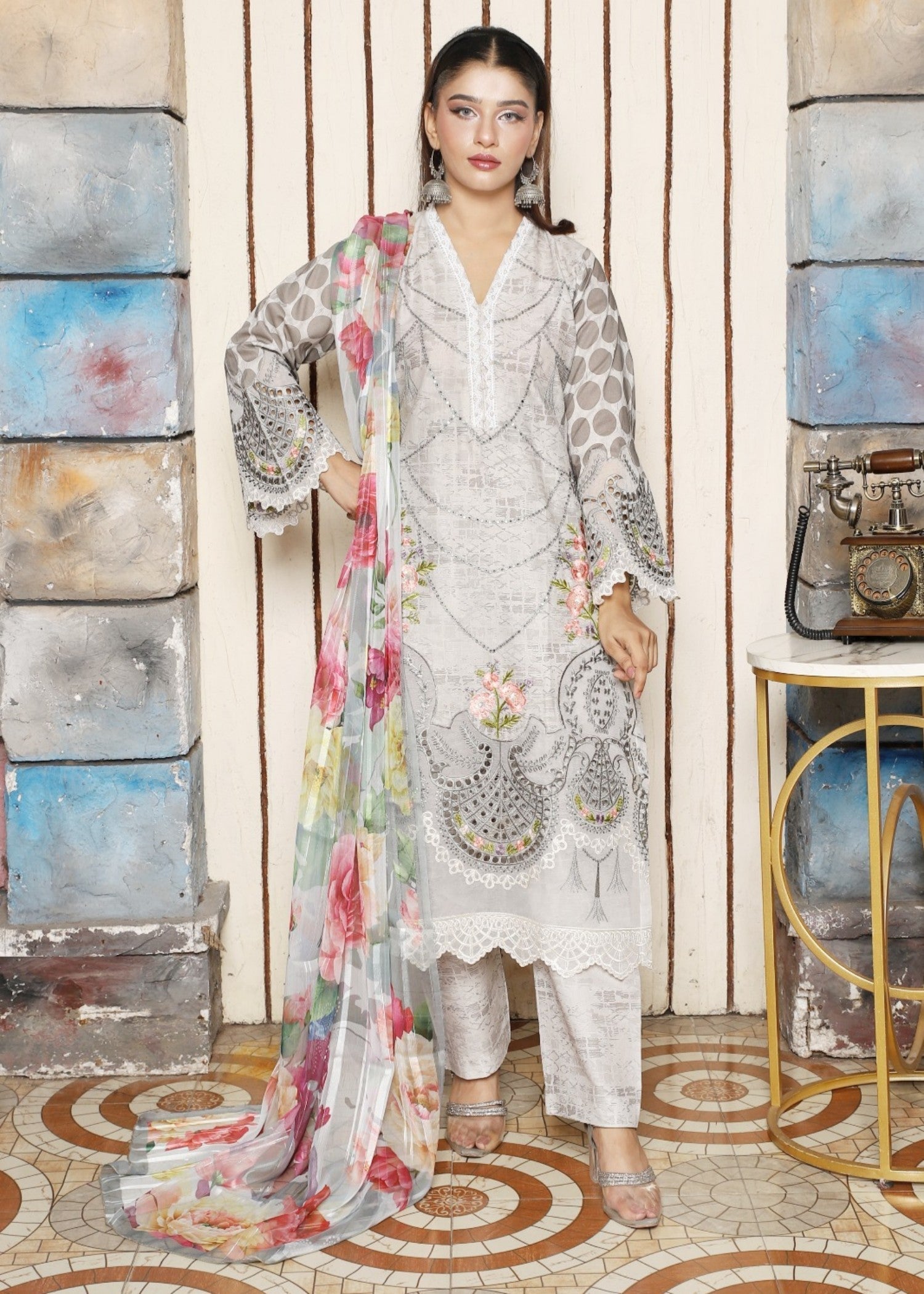 Mr Rai Attires Hibya Embroidered Women 3pcs