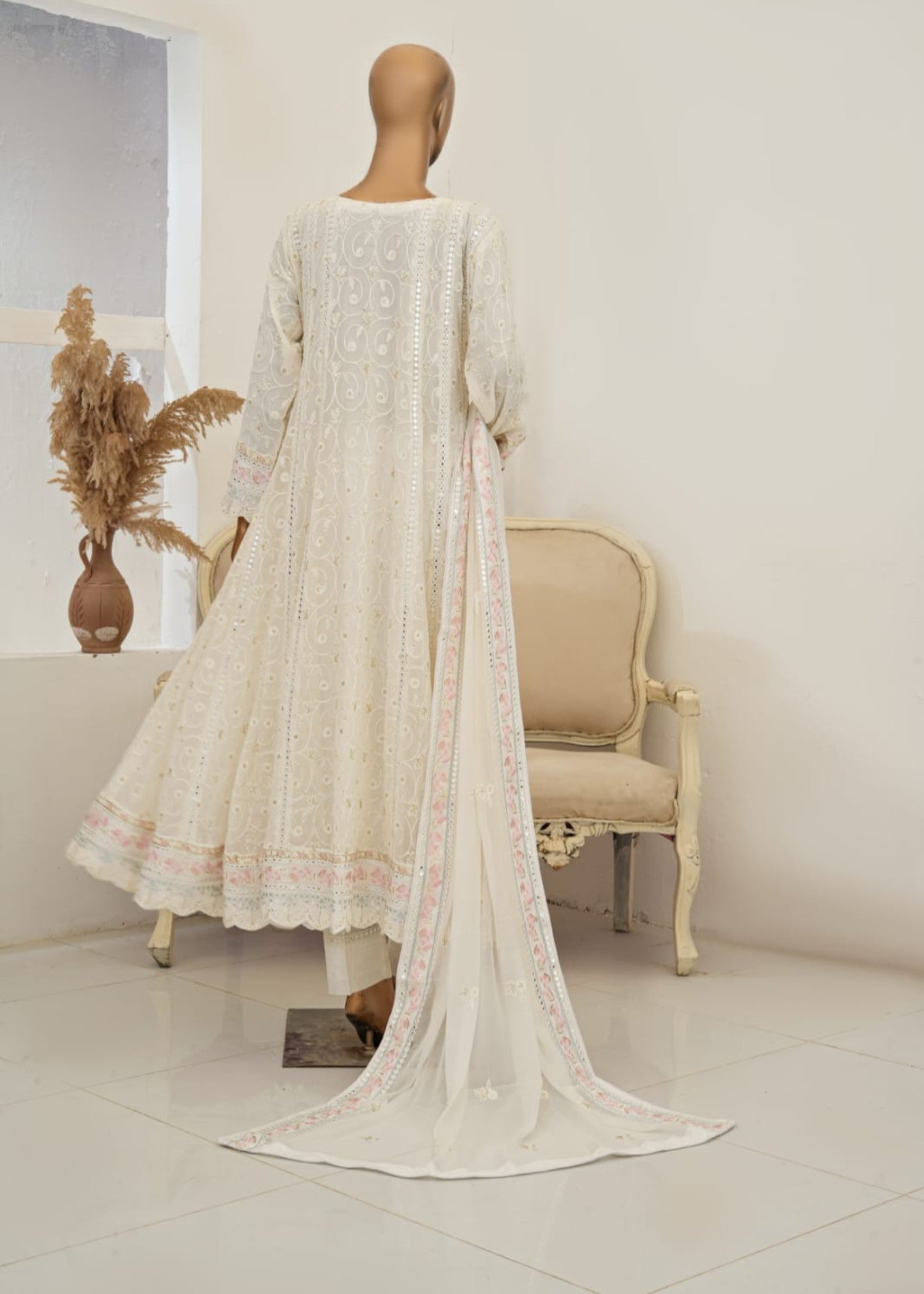 Ahmed Creations Mahajabeen Off White Women 3pcs