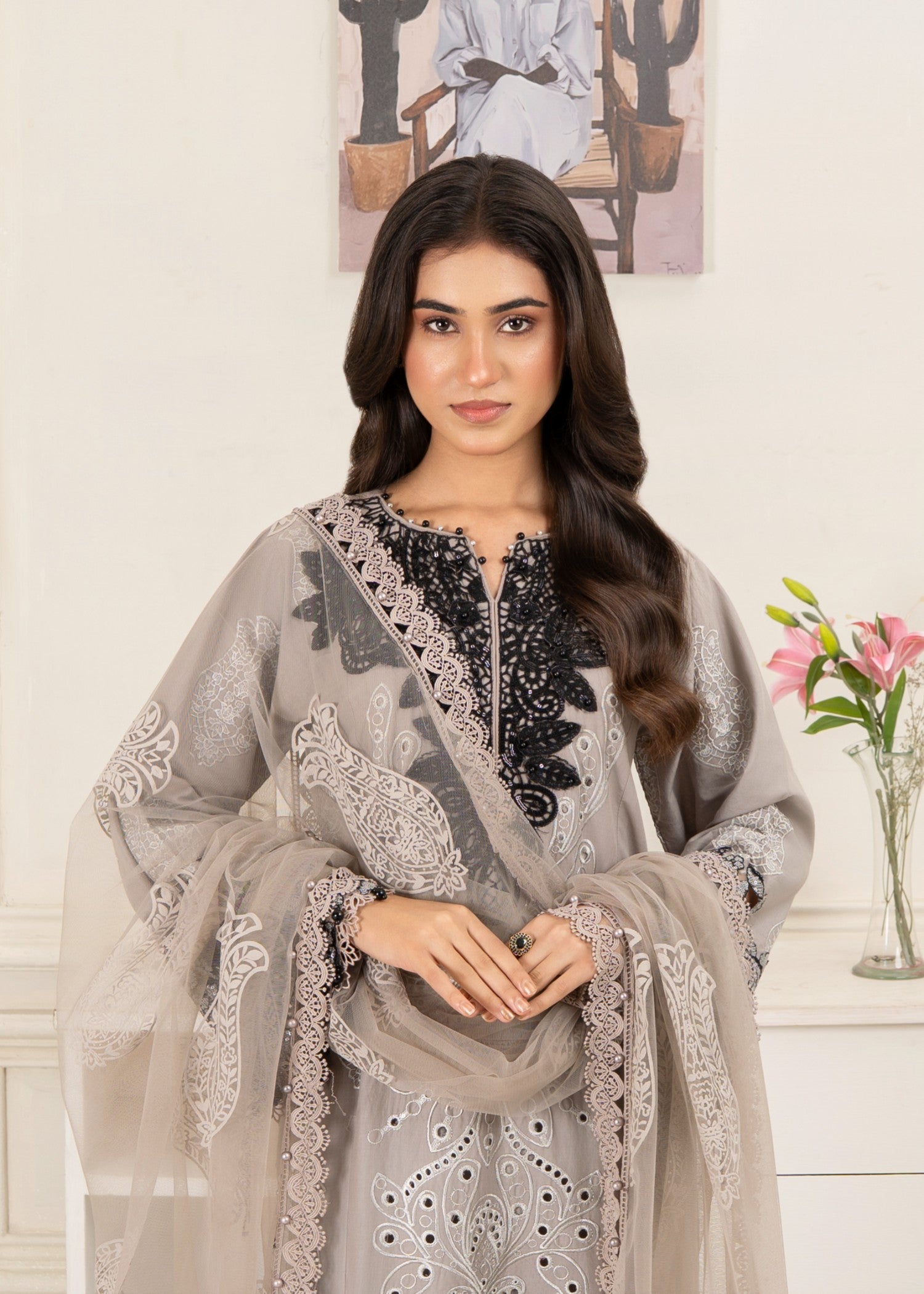 Amar KM AL 1063( grey ) (N) Women 3pcs