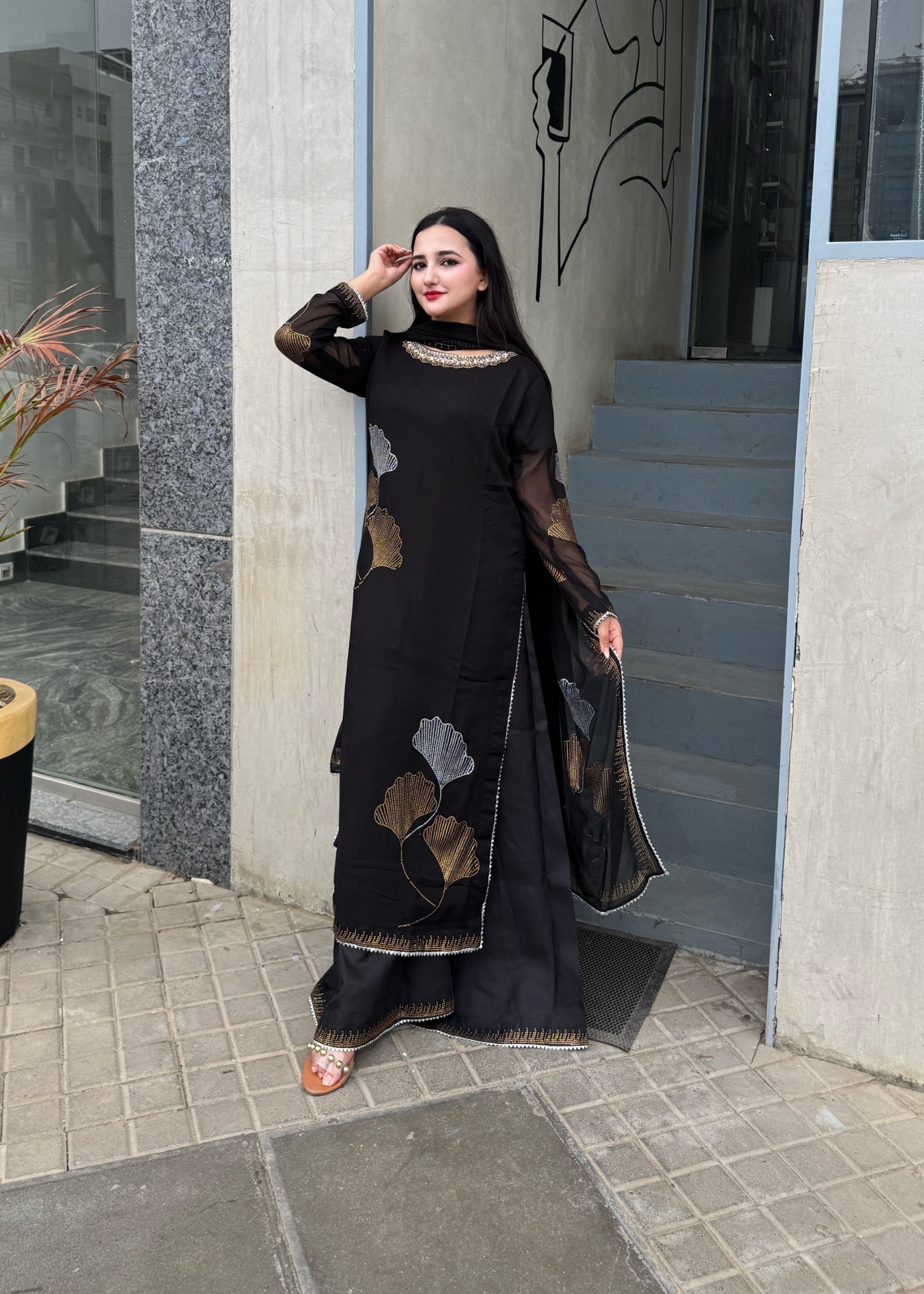 Suits By Sadia BLACK STONE Women 3pcs