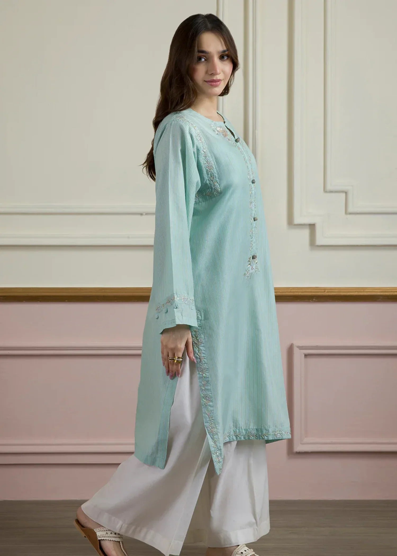 Zellbury WPS2512617 Light Blue Women 1pcs