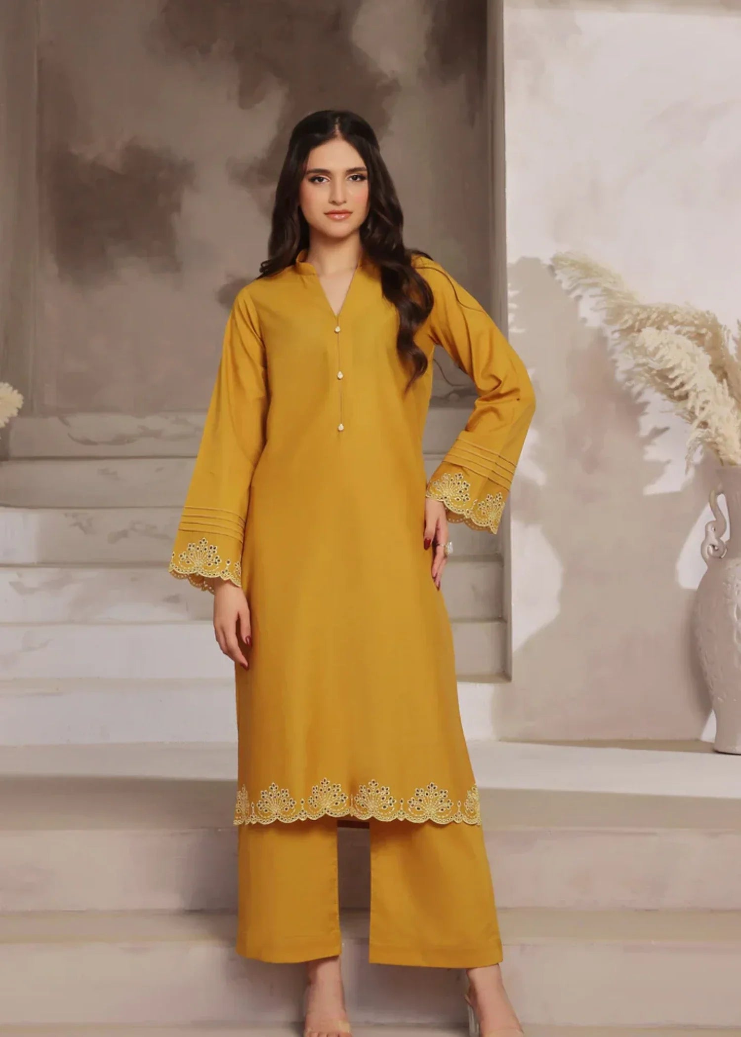 Luxeurs Dusk Embroidered Lawn Dress Women 2pcs