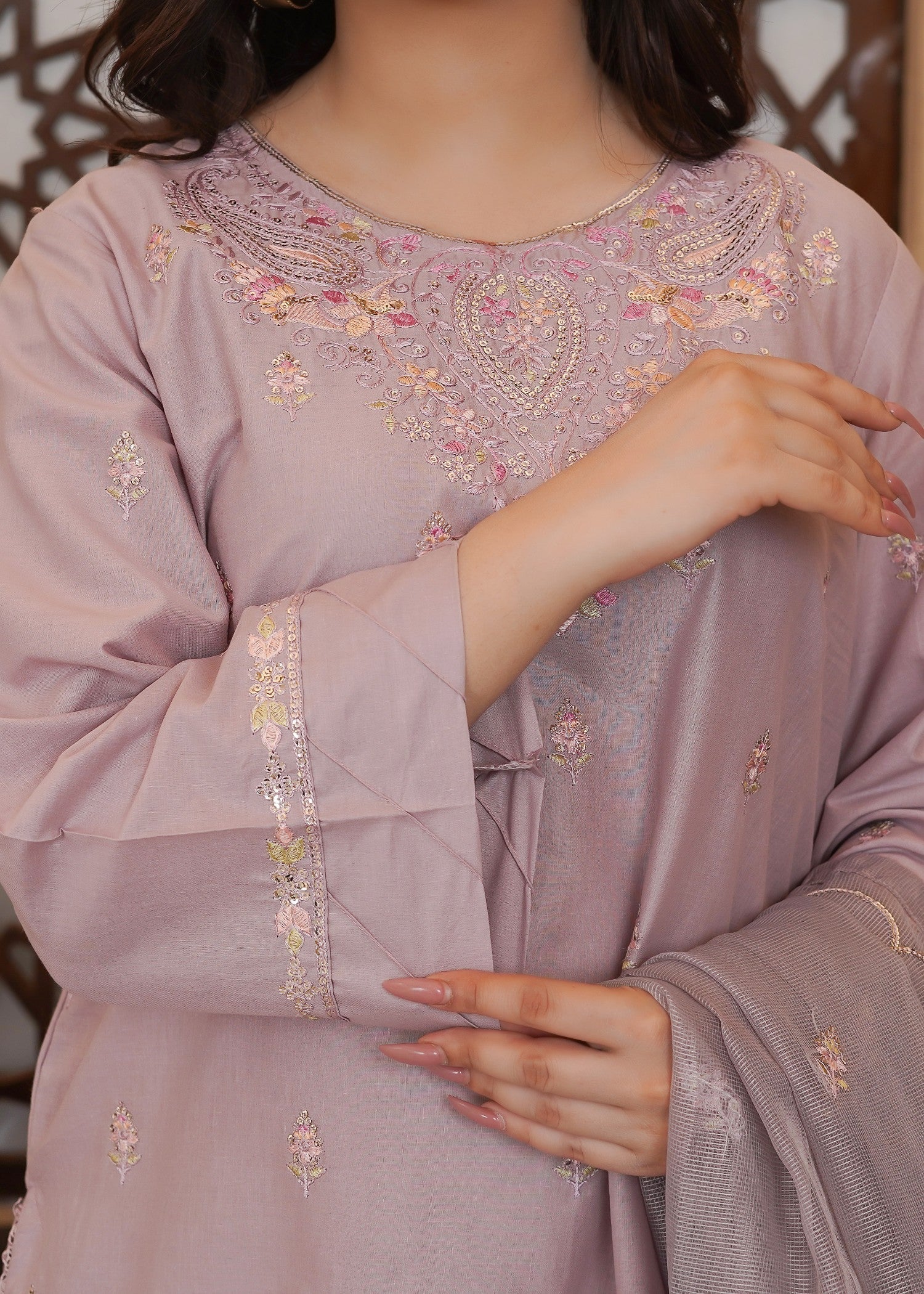 Waniya Awais WAF D17 (Farshi Shalwar) Women 3pcs