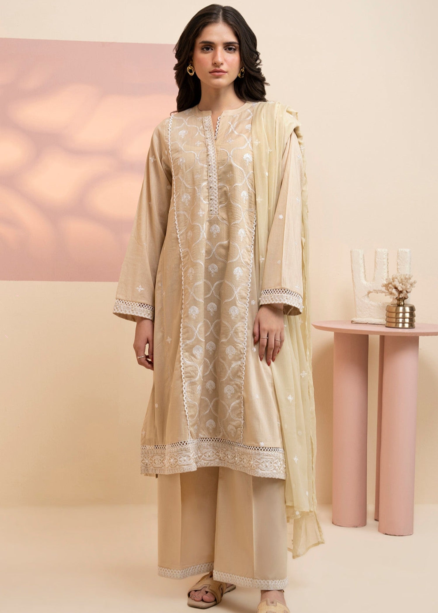 Zellbury WPS2532505 Beige Women 3pcs