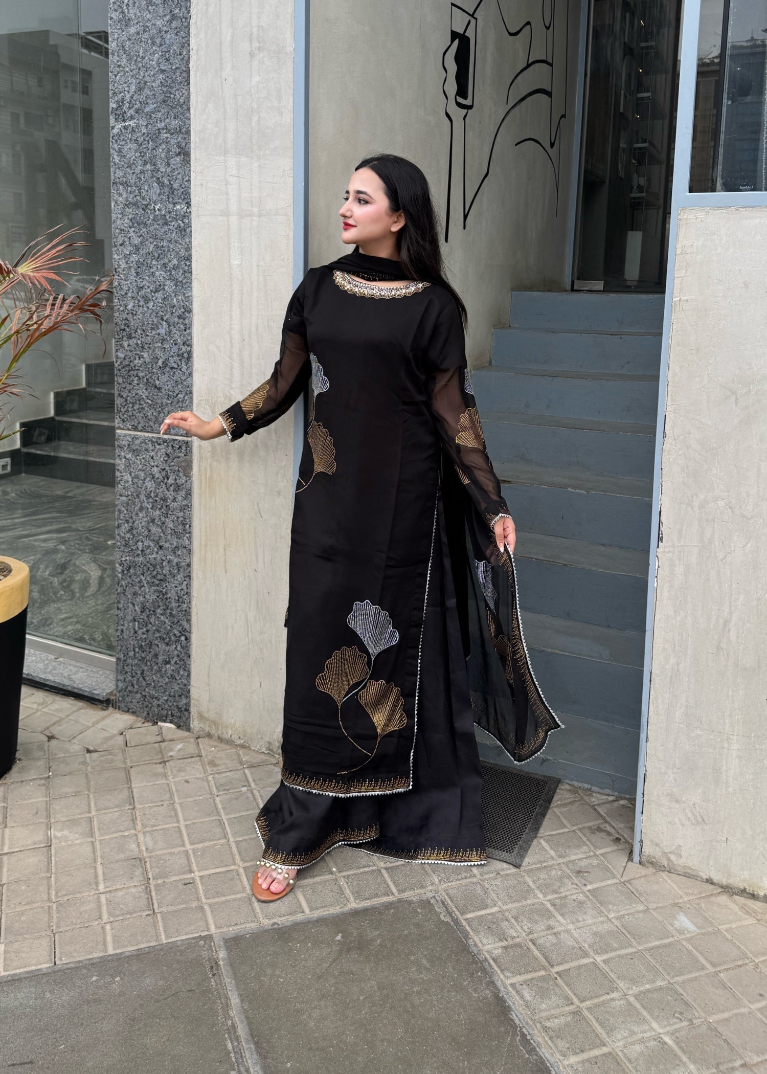 Suits By Sadia BLACK STONE Women 3pcs