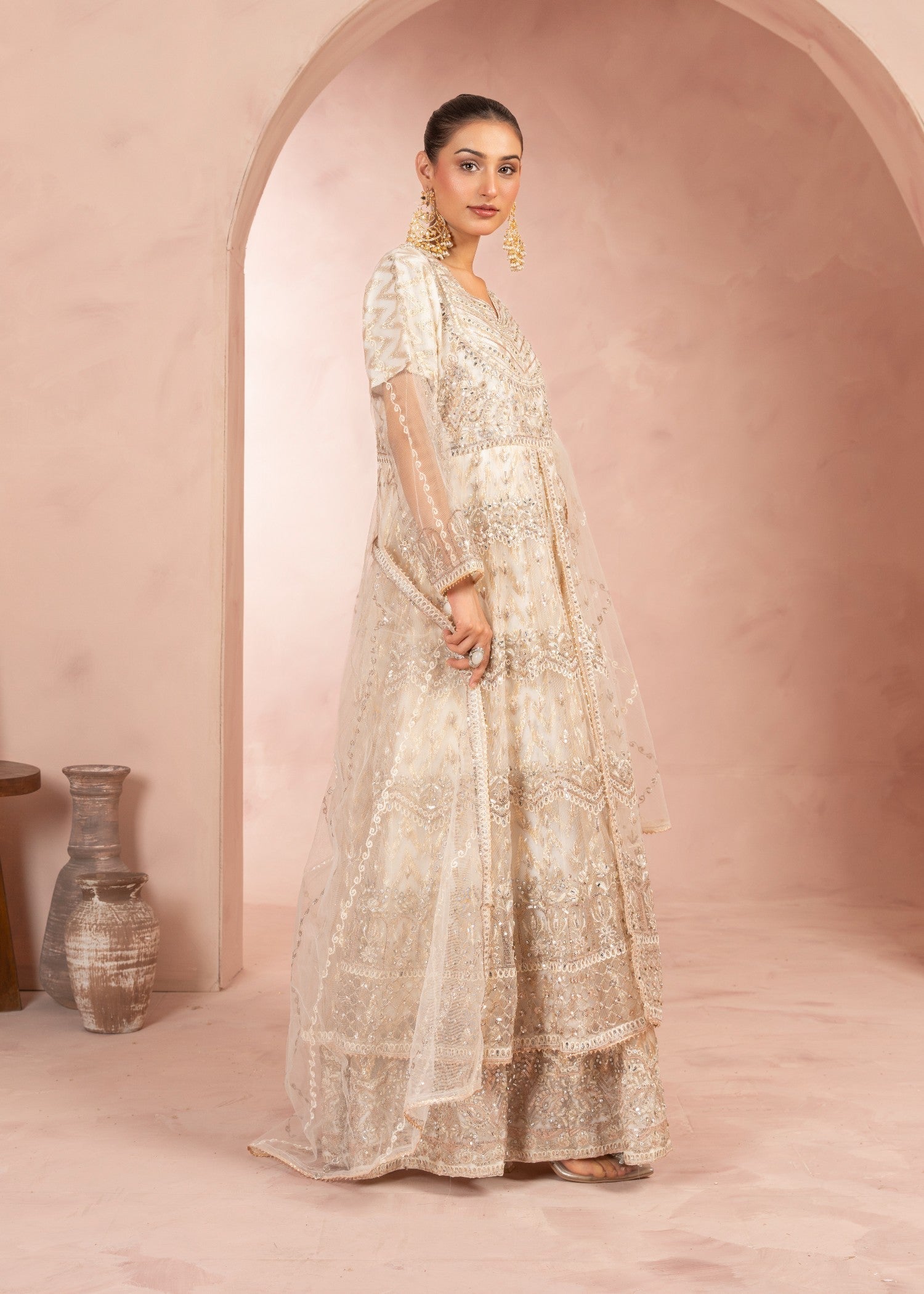 Four Season Boutique MAHRANI CREAM GOLD Women 3pcs