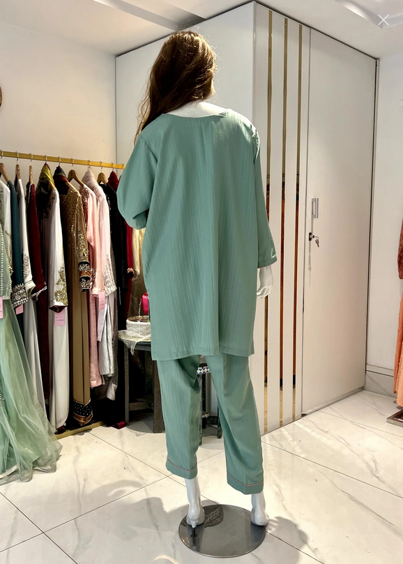 Symas Green Co Ord Set Women 2pcs