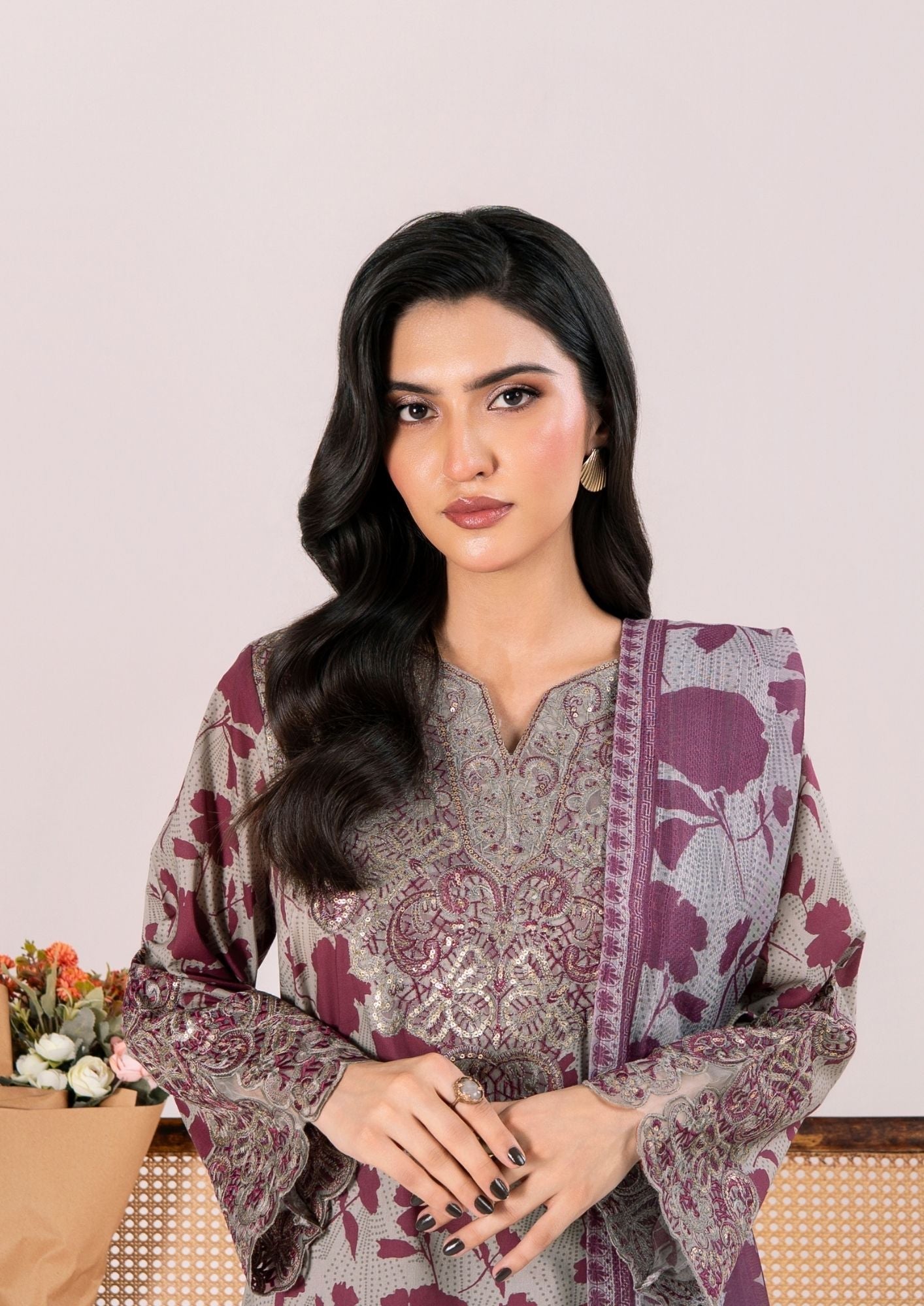 Alfatah Pret Printed Lawn with Embroidery RANAAI S25 0006 Women 3pcs