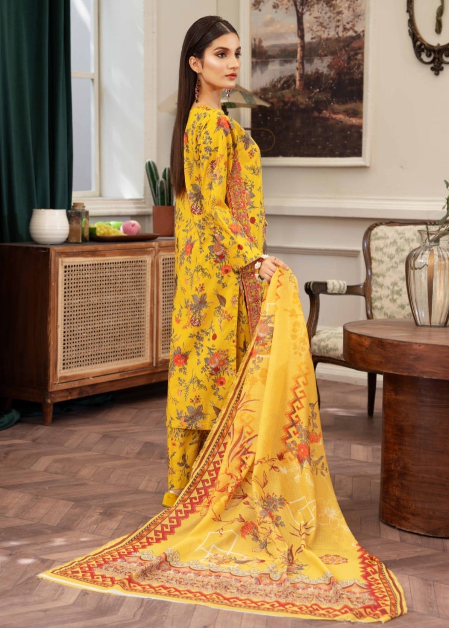 Gul Fashion Embroidered Lawn Kurta Set 05 Women 3pcs