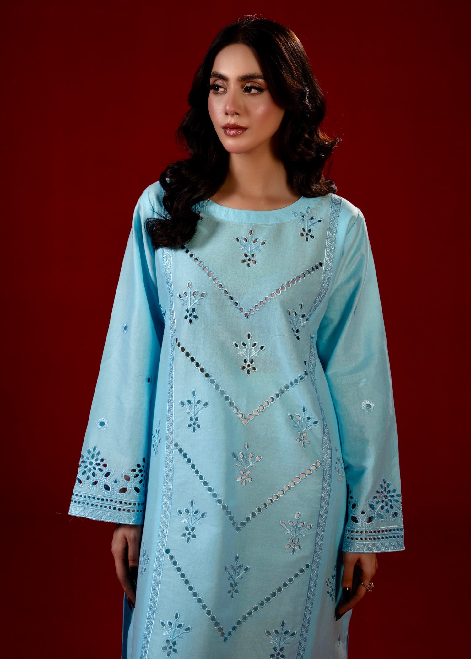 Zeenat & Zoha Sky Blue Women 2pcs