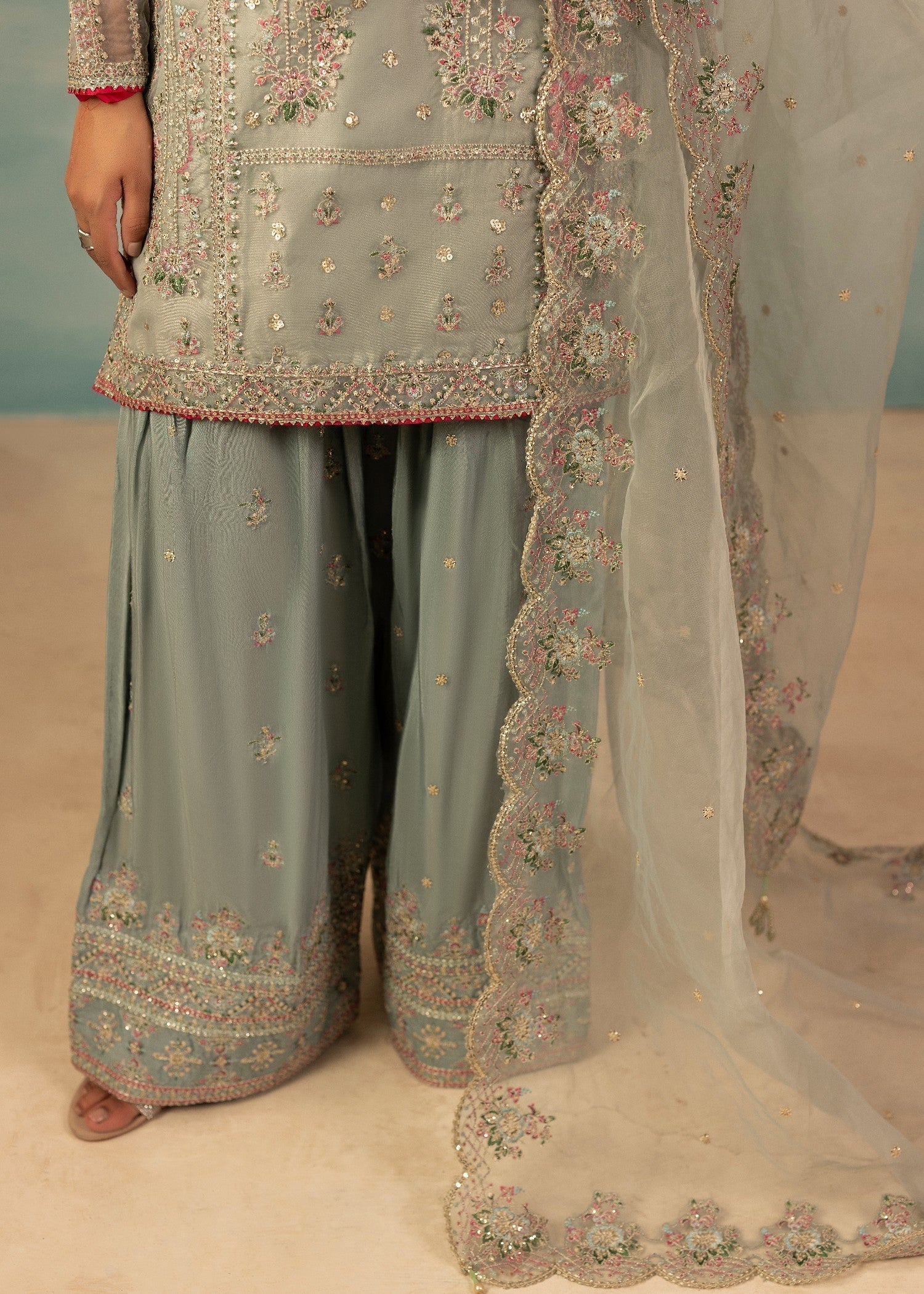 Diara Couture INSHA FS 02 PASTEL GREY Women 3pcs