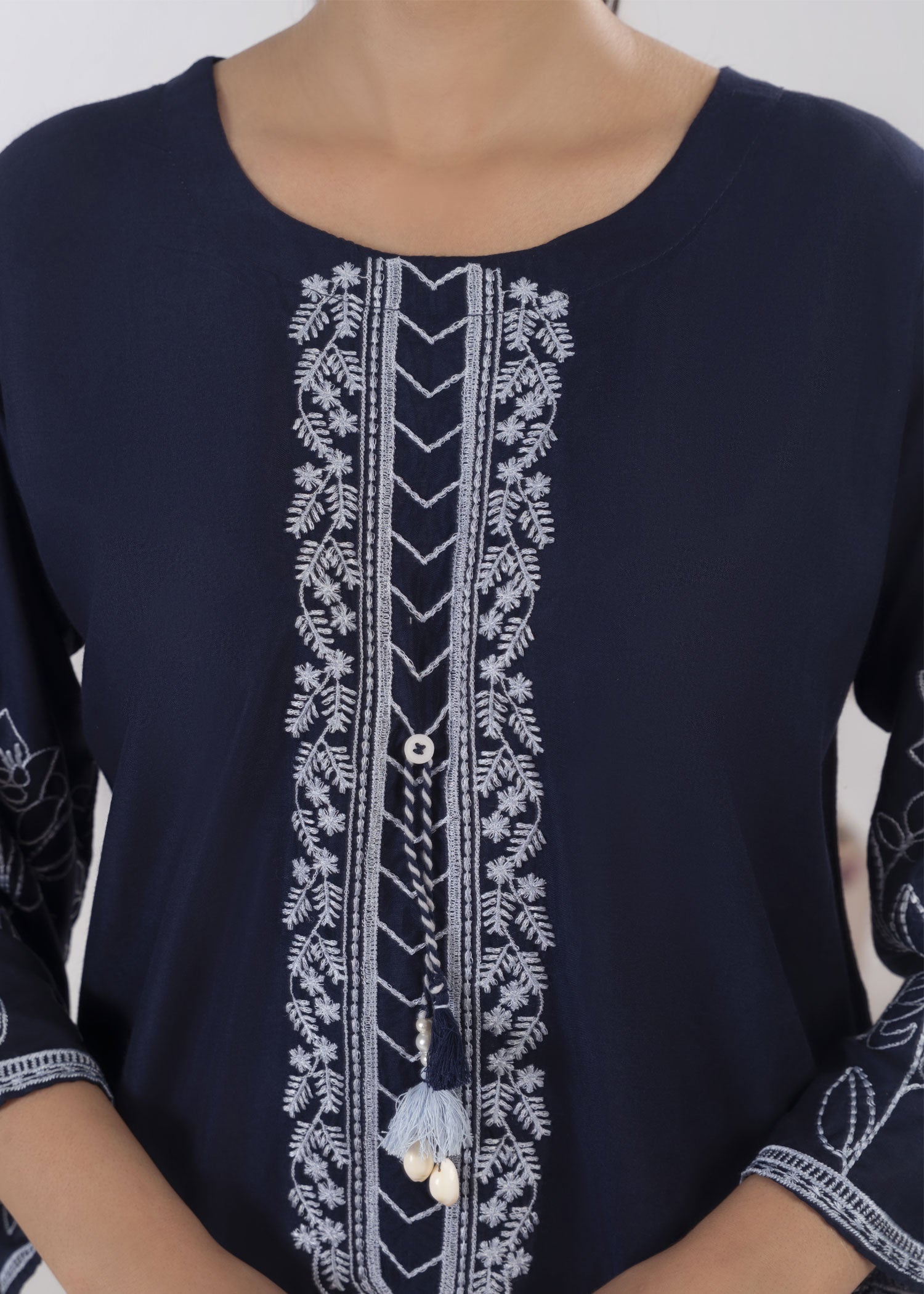 Stylish Collection EMBELLISH BLUE Women 2pcs