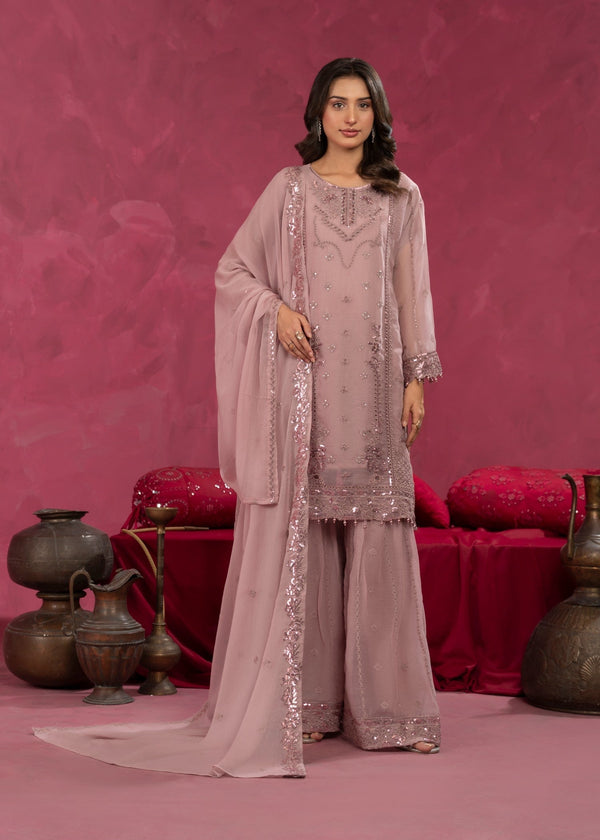 Four Season Boutique ZOBIA GHARARA LAVENDER Women 3pcs