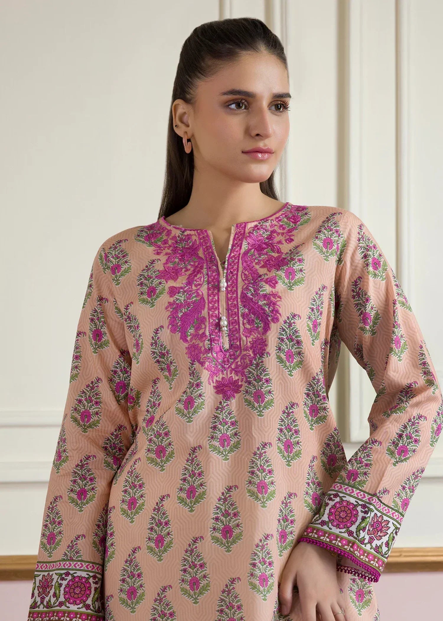 Zellbury WPS2511951 Peach Pink Women 1pcs