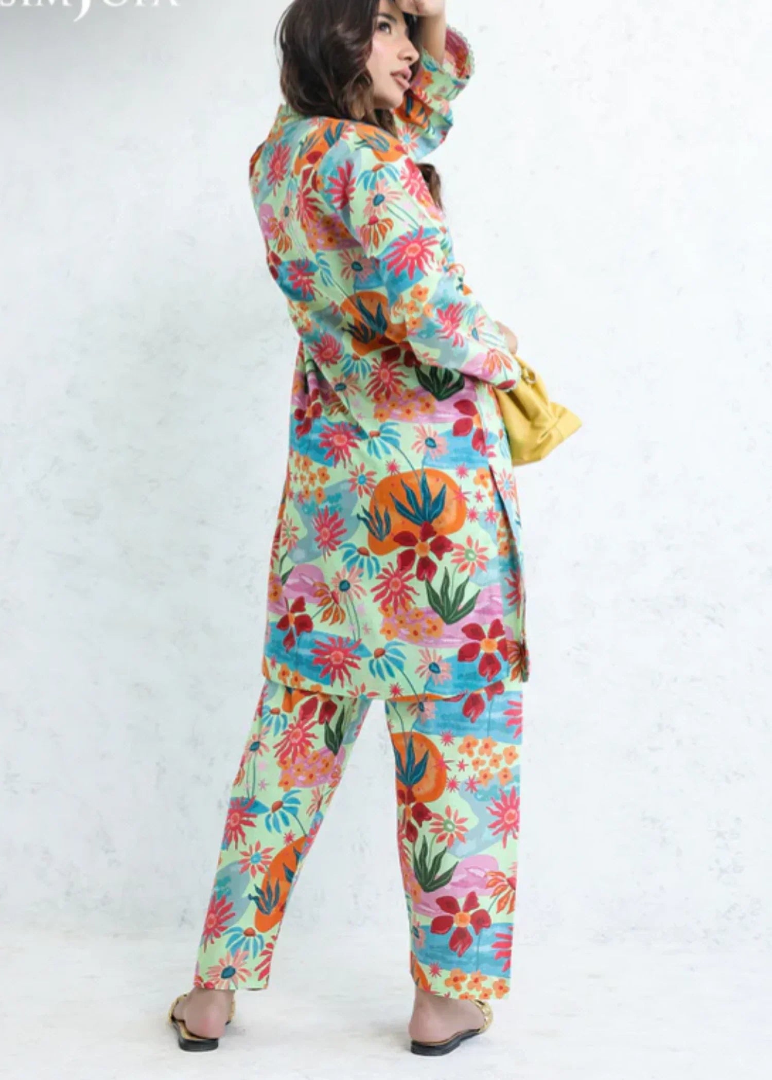 Asim Jofa AJPB 203 PRINTED CAMBRIC STITCHED Women 2pcs