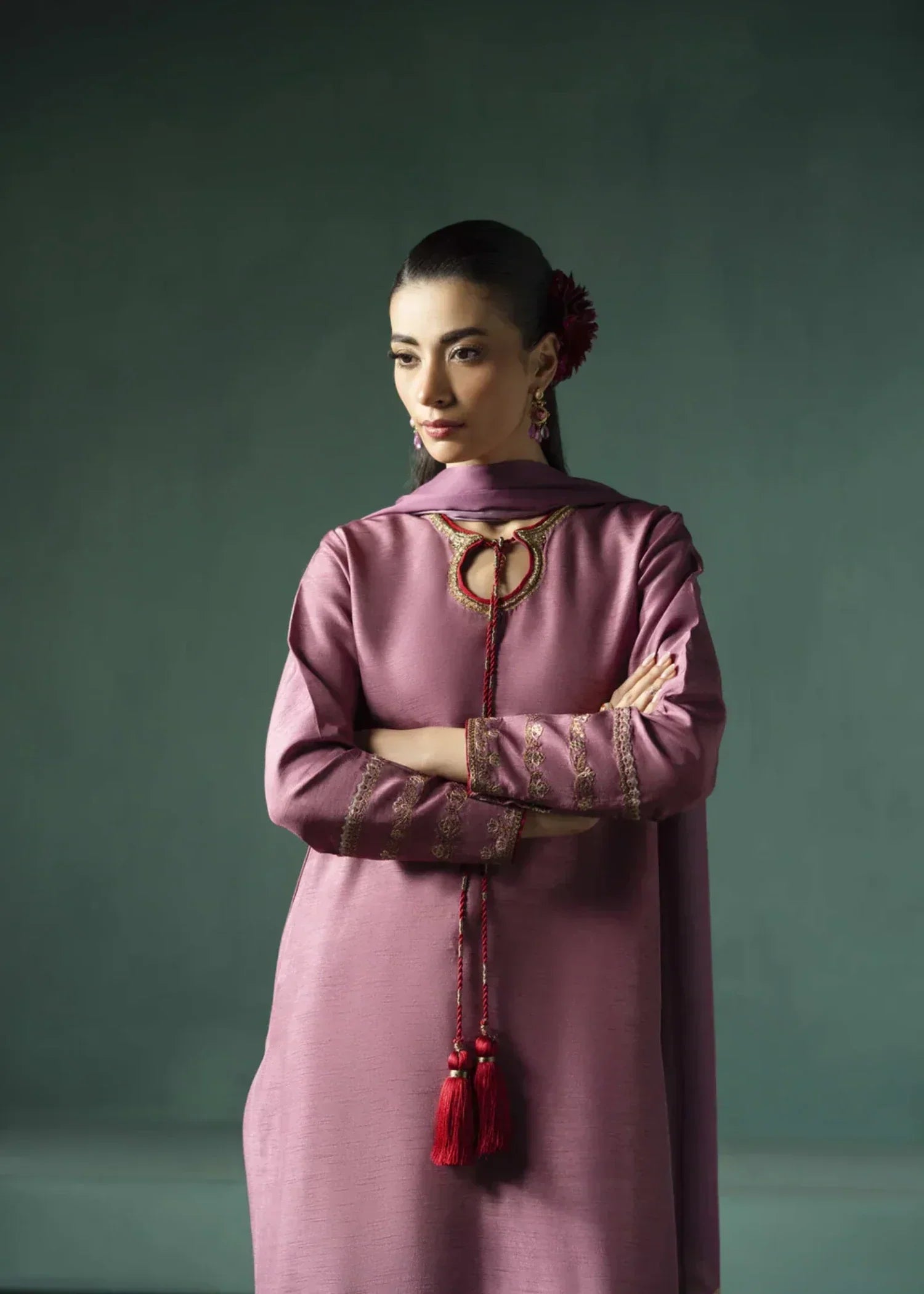 Jahaan Mauve Women 3pcs