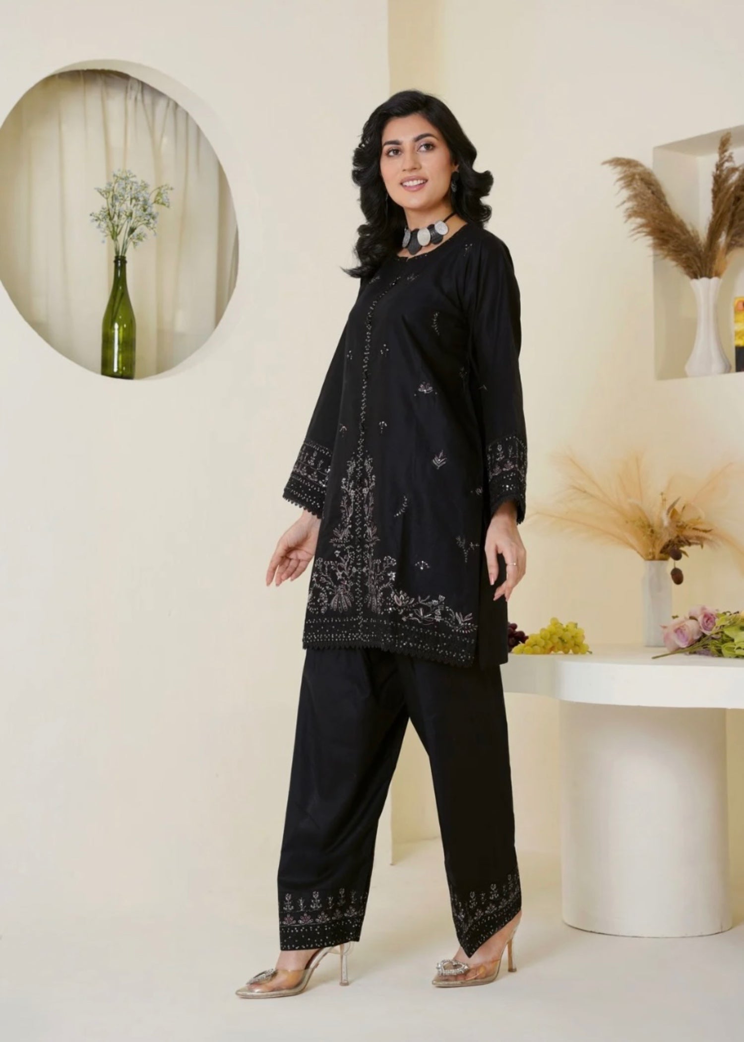 The Turkish Wear Lajwanti Black Women 2pcs