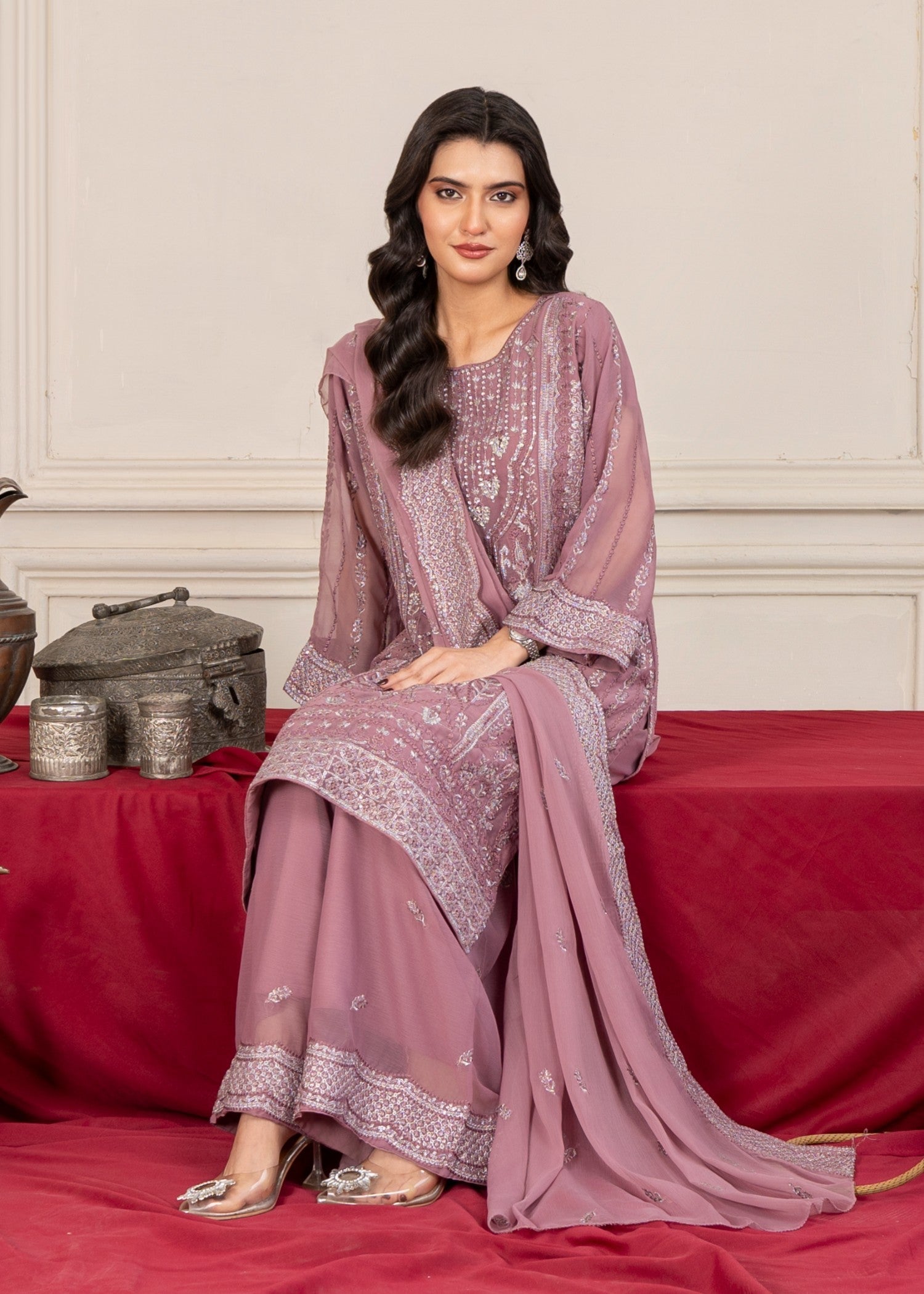 Four Season Boutique DIL ROOP MAUVE Women 3pcs