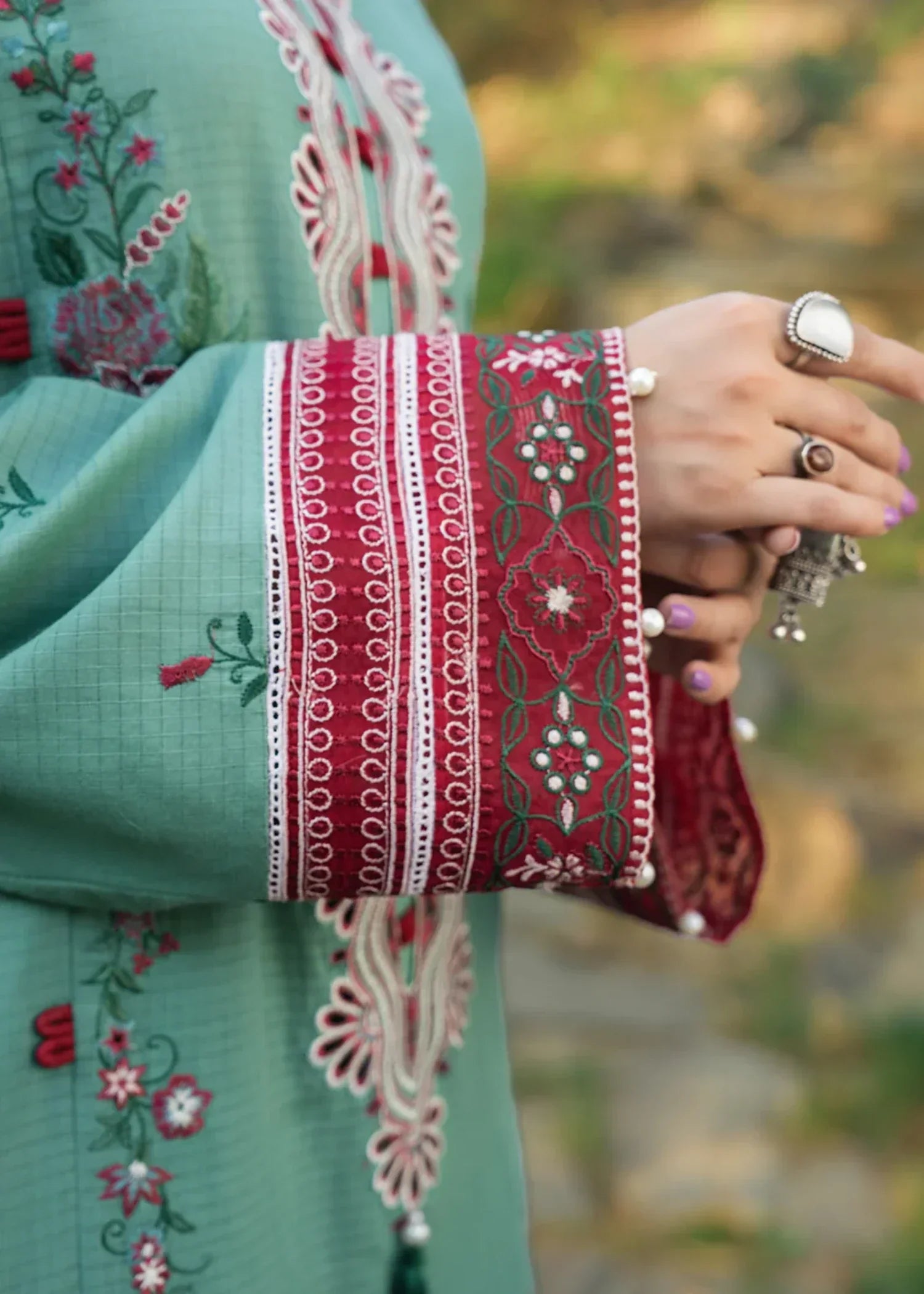 Hemstitch Jade Women 3pcs