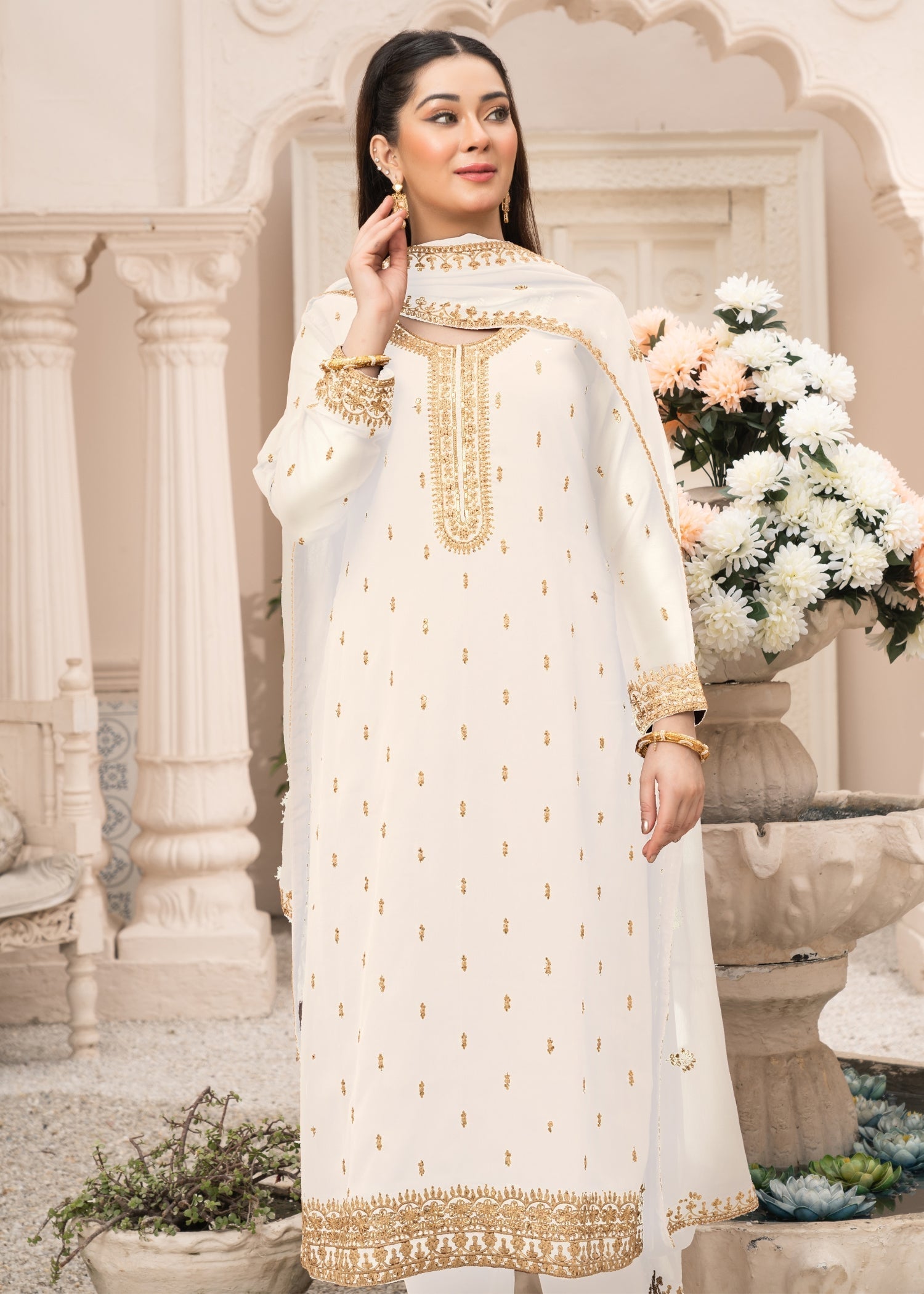 Abaan Zohan Ada Off White Women 3pcs