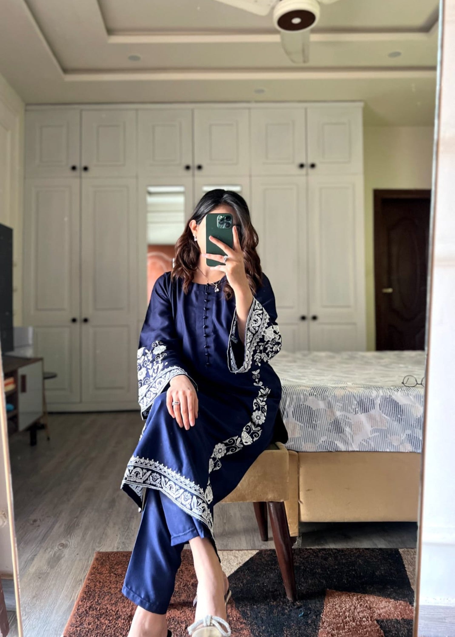 Tehzeeb Libas Arzoo Embroidered Stiched Women 2pcs