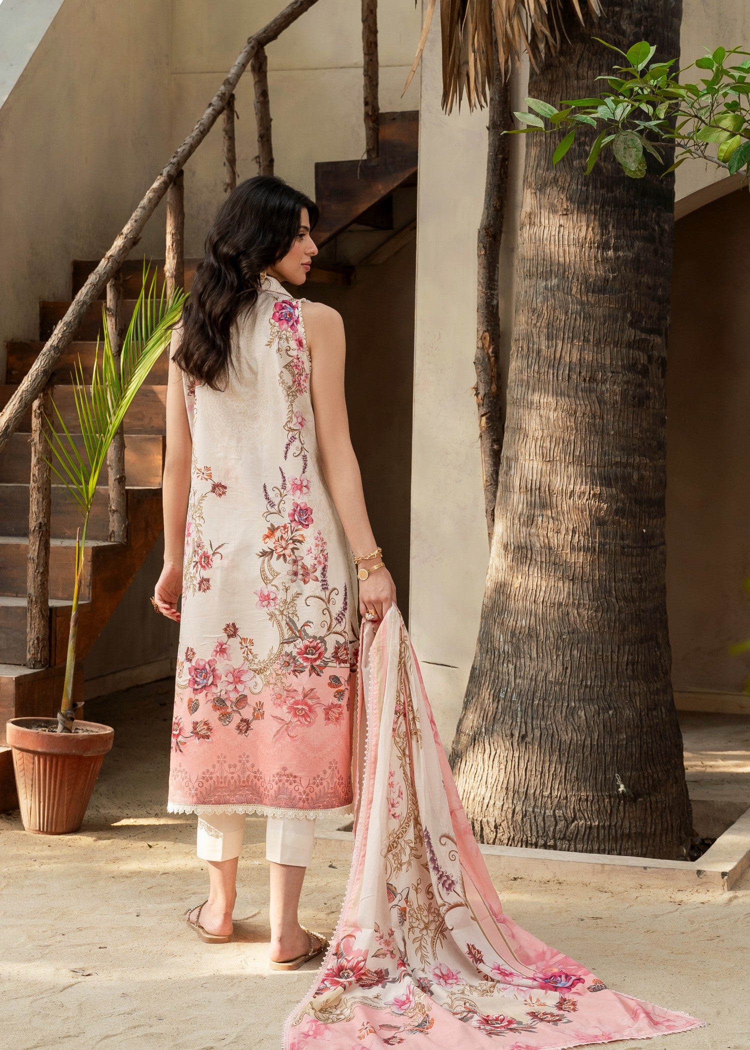 FIRDOUS Stitched Printed Lawn D143 Lychee Women 3pcs