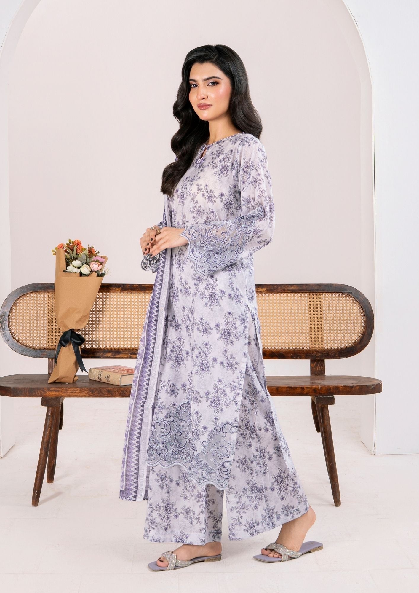 Alfatah Pret Printed Lawn with Embroidery RANAAI S25 0007 Women 3pcs