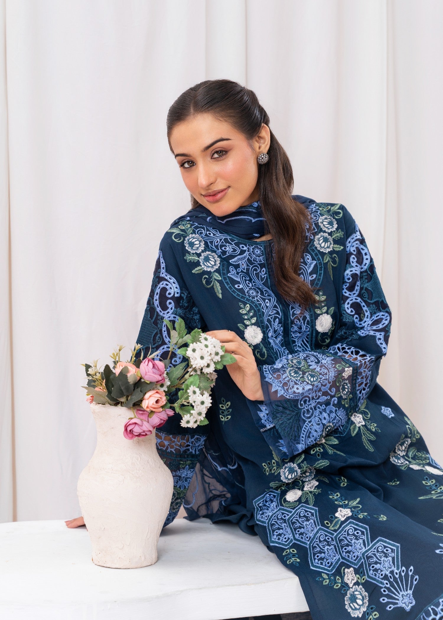 Aqs n Man Neela Saagar AM 022 Women 3pcs