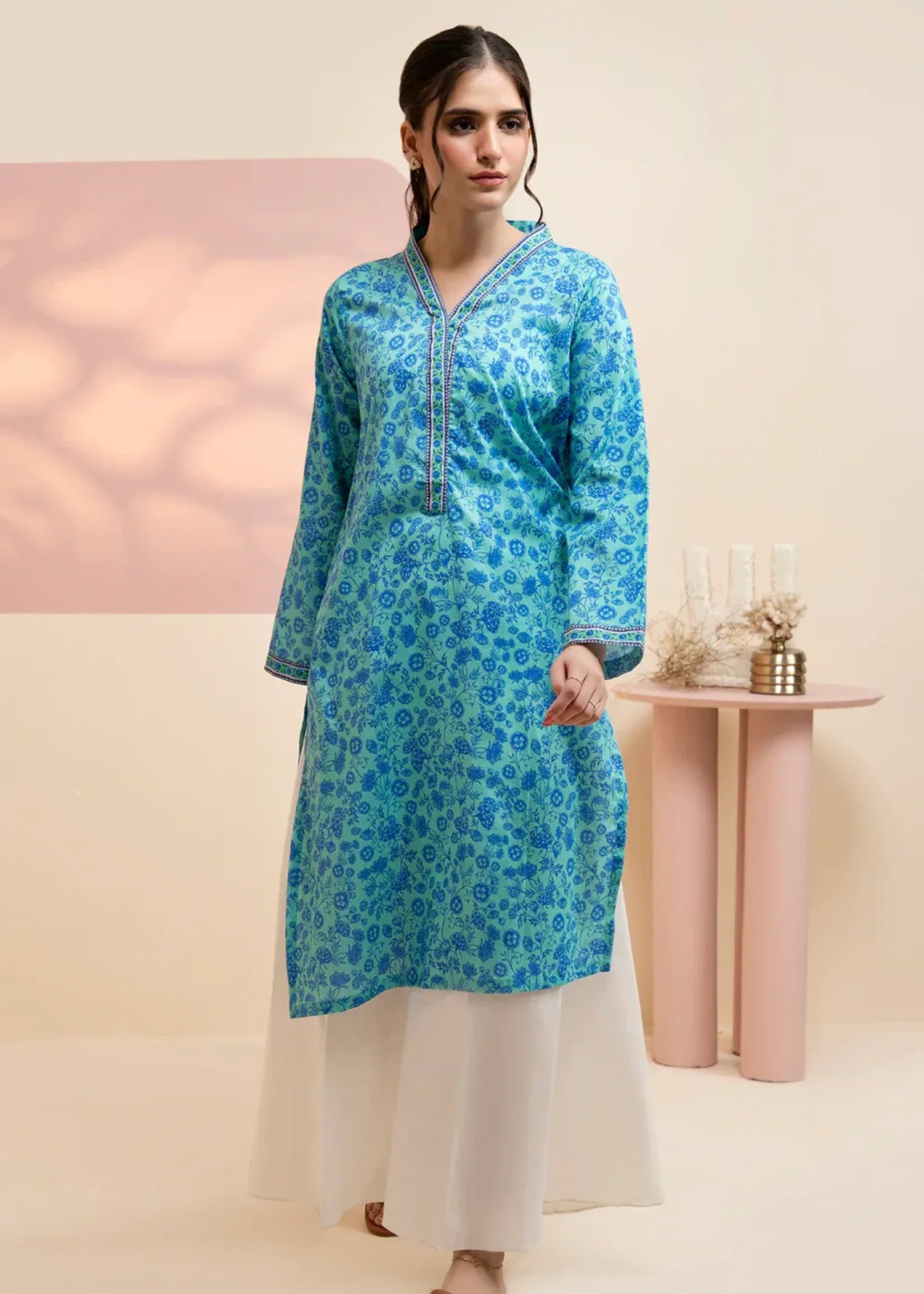 Zellbury WPS2511945 Light Cyan Women 1pcs