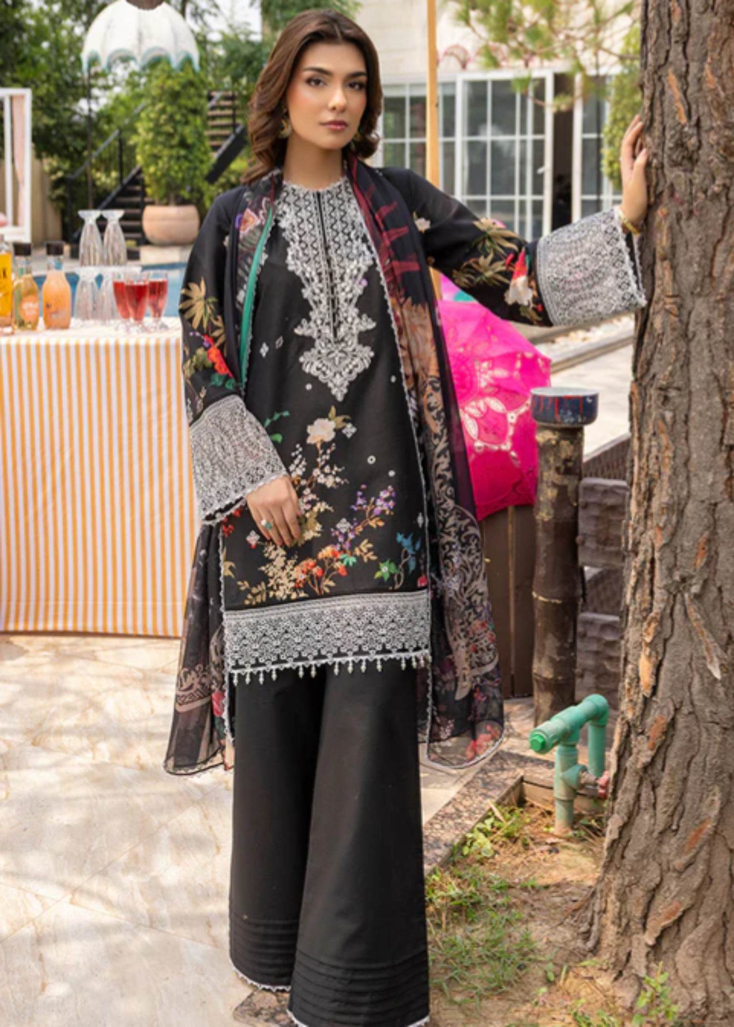 Meeral Luxe Black Zestel Women 3pcs