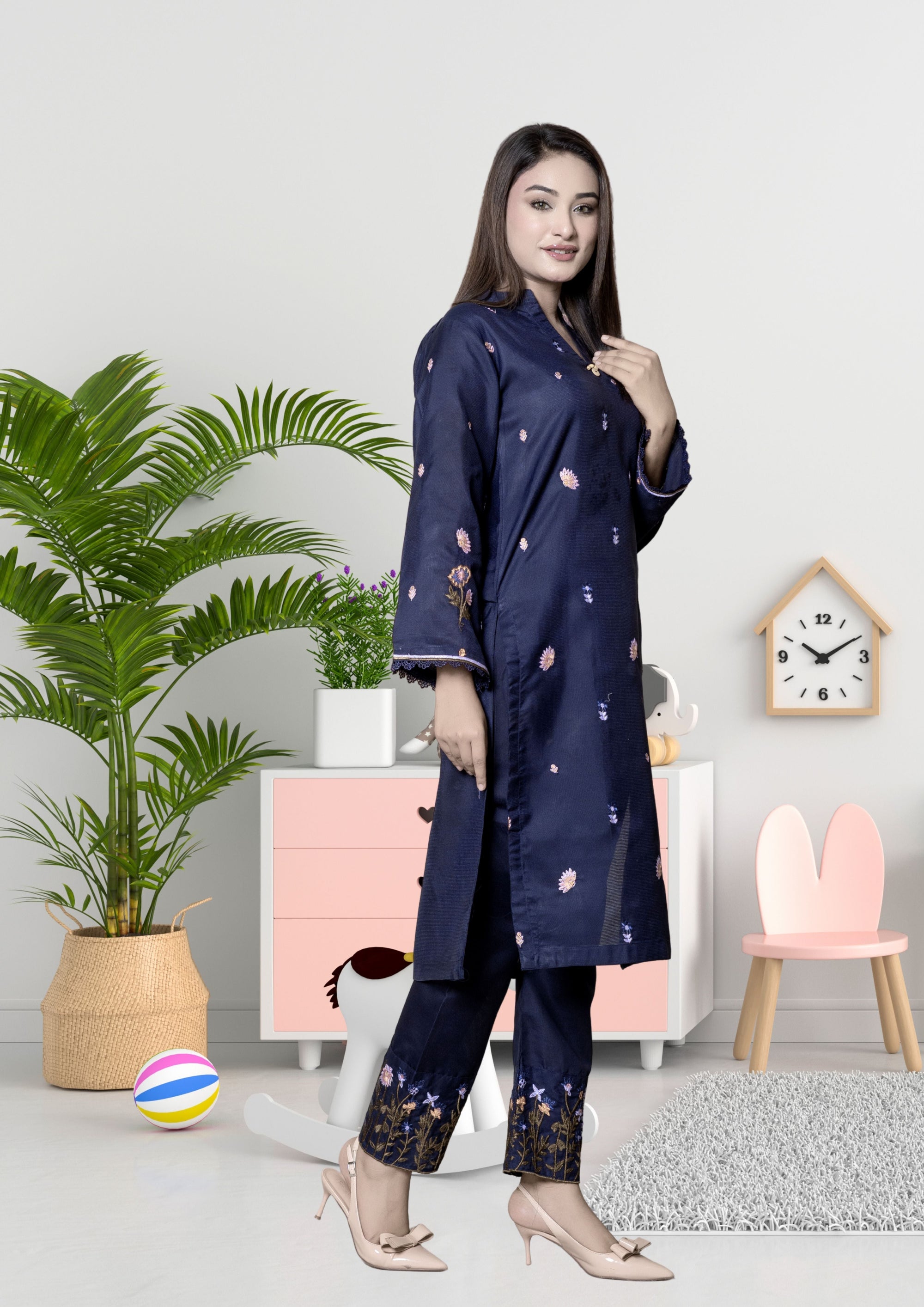 Hamna Kalim NAMAL NAVY Women 2pcs