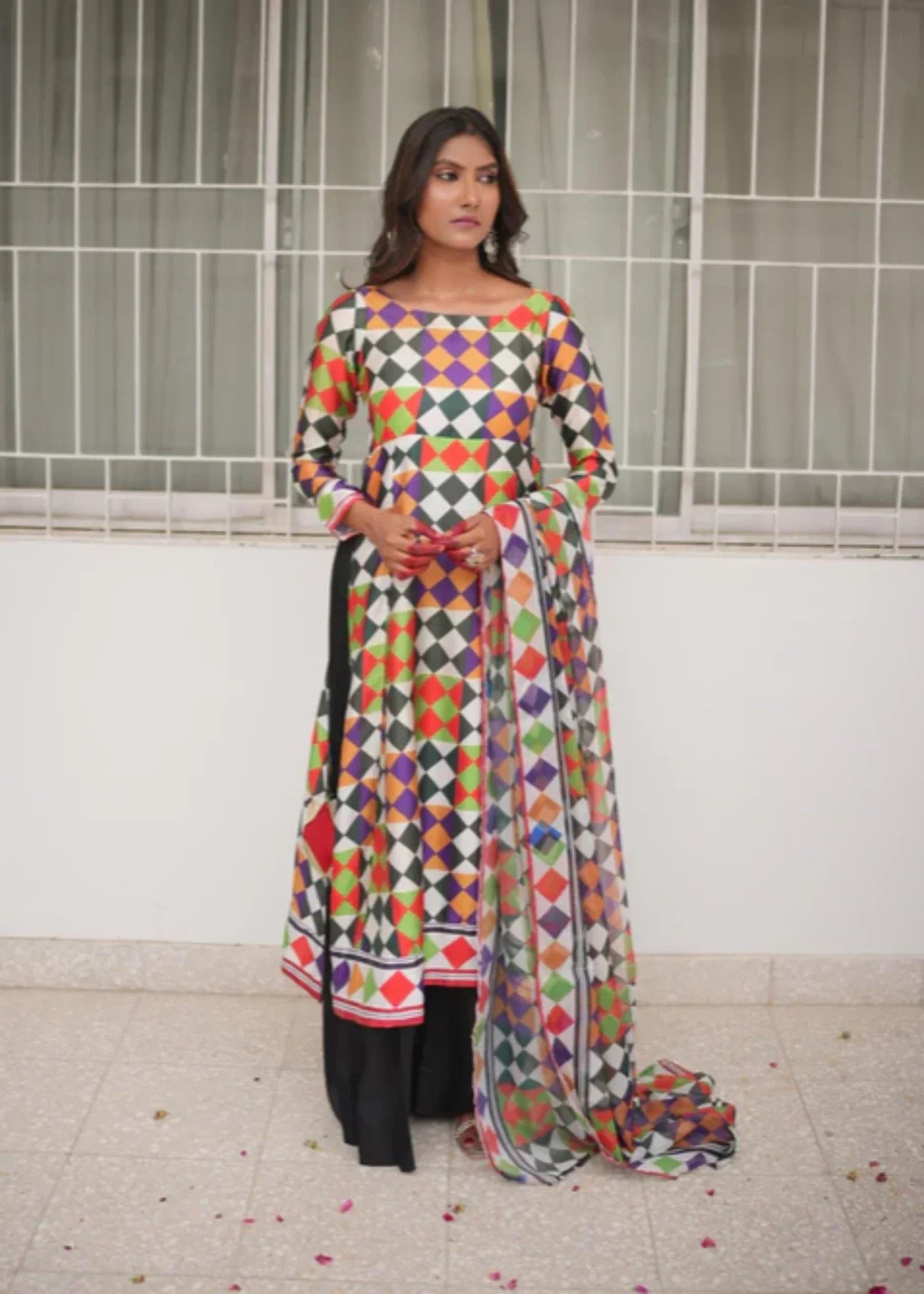 Ripret Checkered Suit Women 3pcs