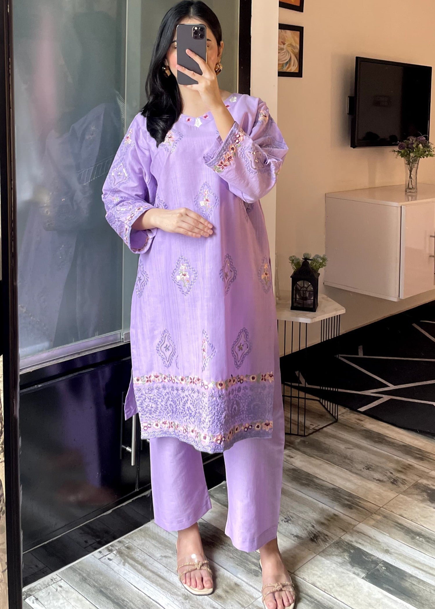 Tehzeeb Libas NOIR BLOOM Women 2pcs