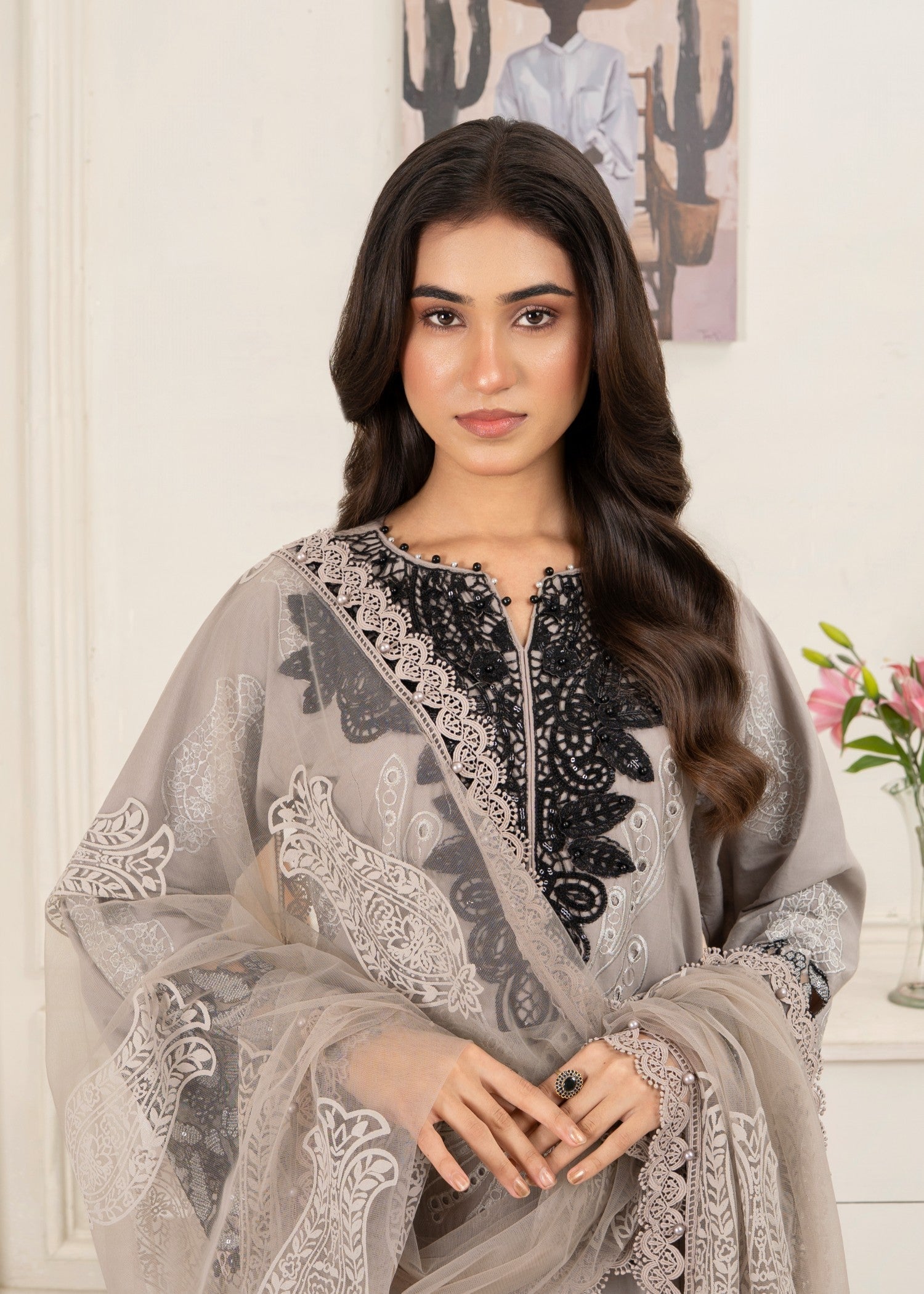 Amar KM AL 1063( grey ) (N) Women 3pcs