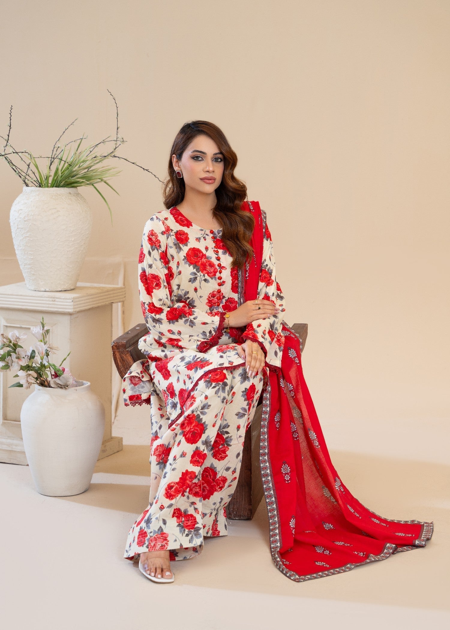 Zeenat & Zoha GULLAB Women 3pcs