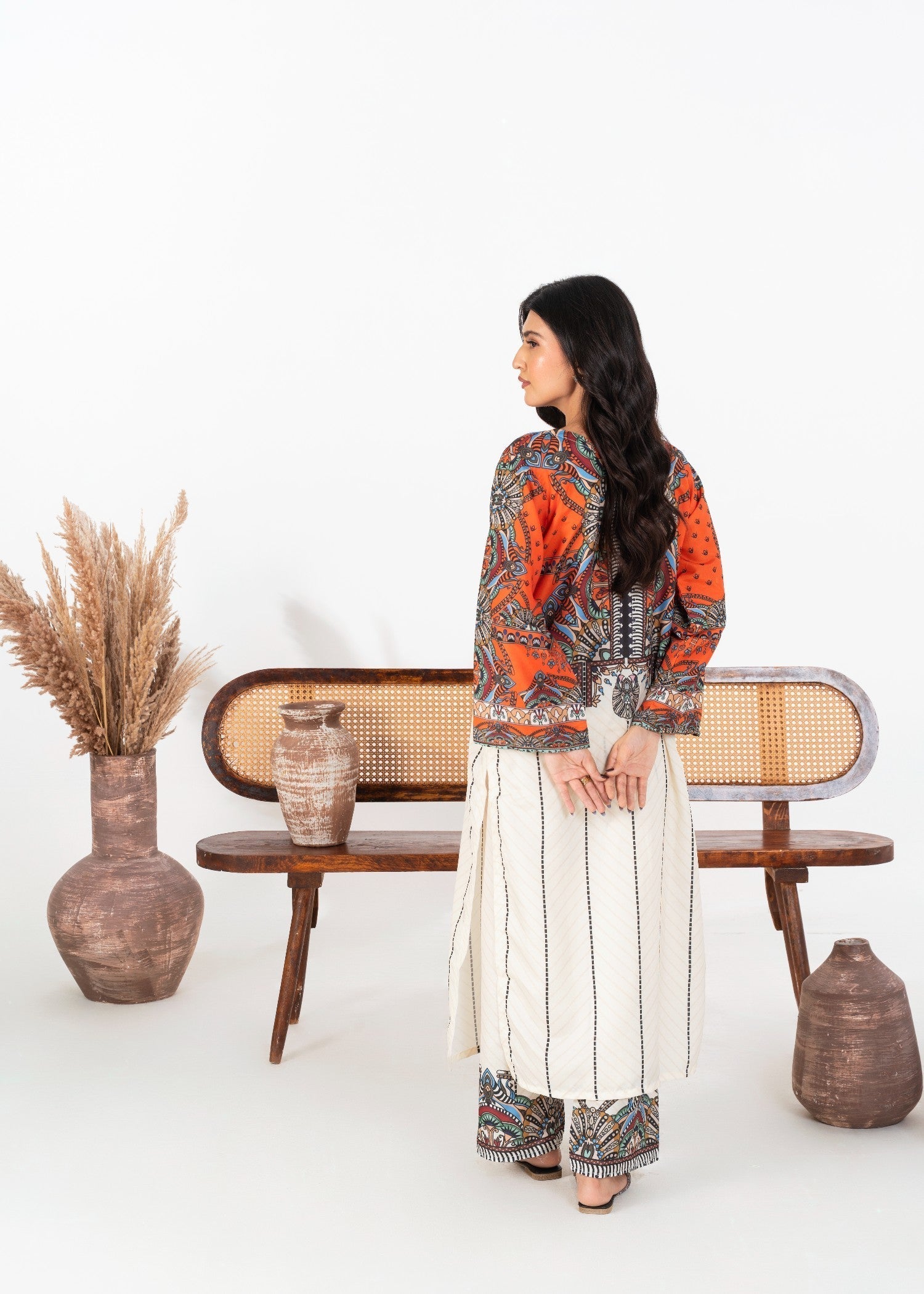 Stylish Collection ORANGE BLOOM Women 2pcs