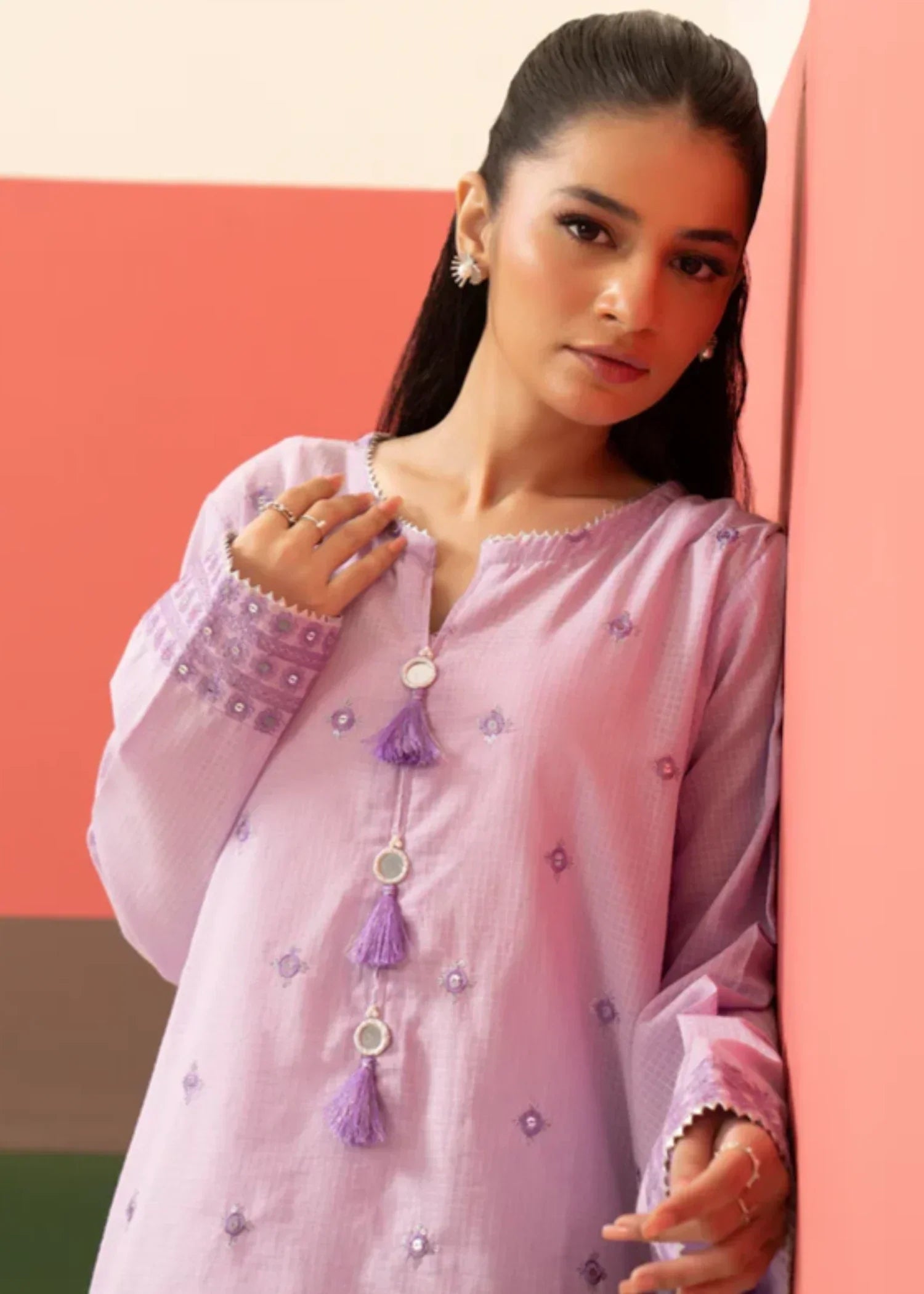 Zellbury Embroidered Kurta Trouser WPS2521613 Women 2pcs