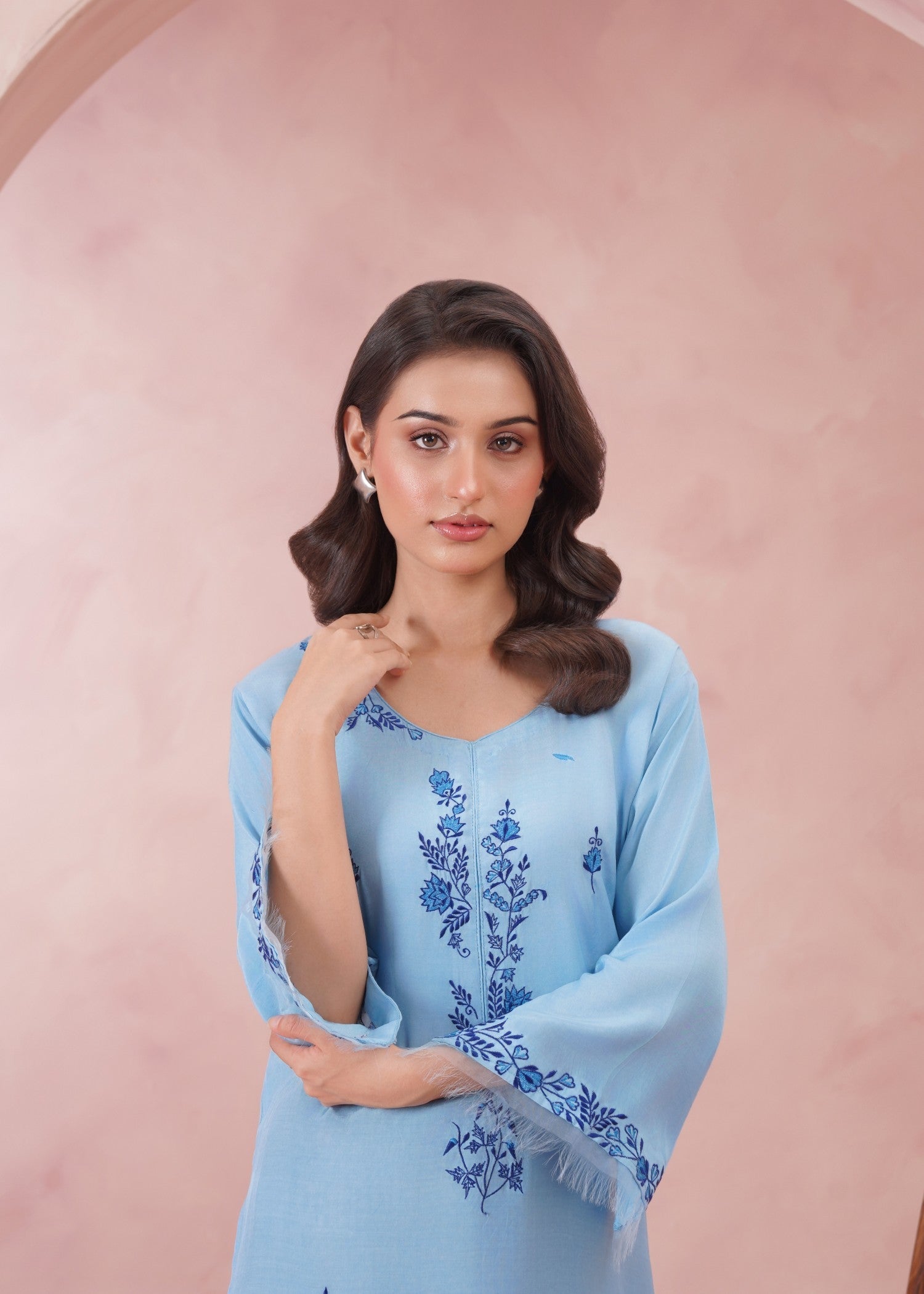 Zeeniya Officials Sky blue Women 1pcs