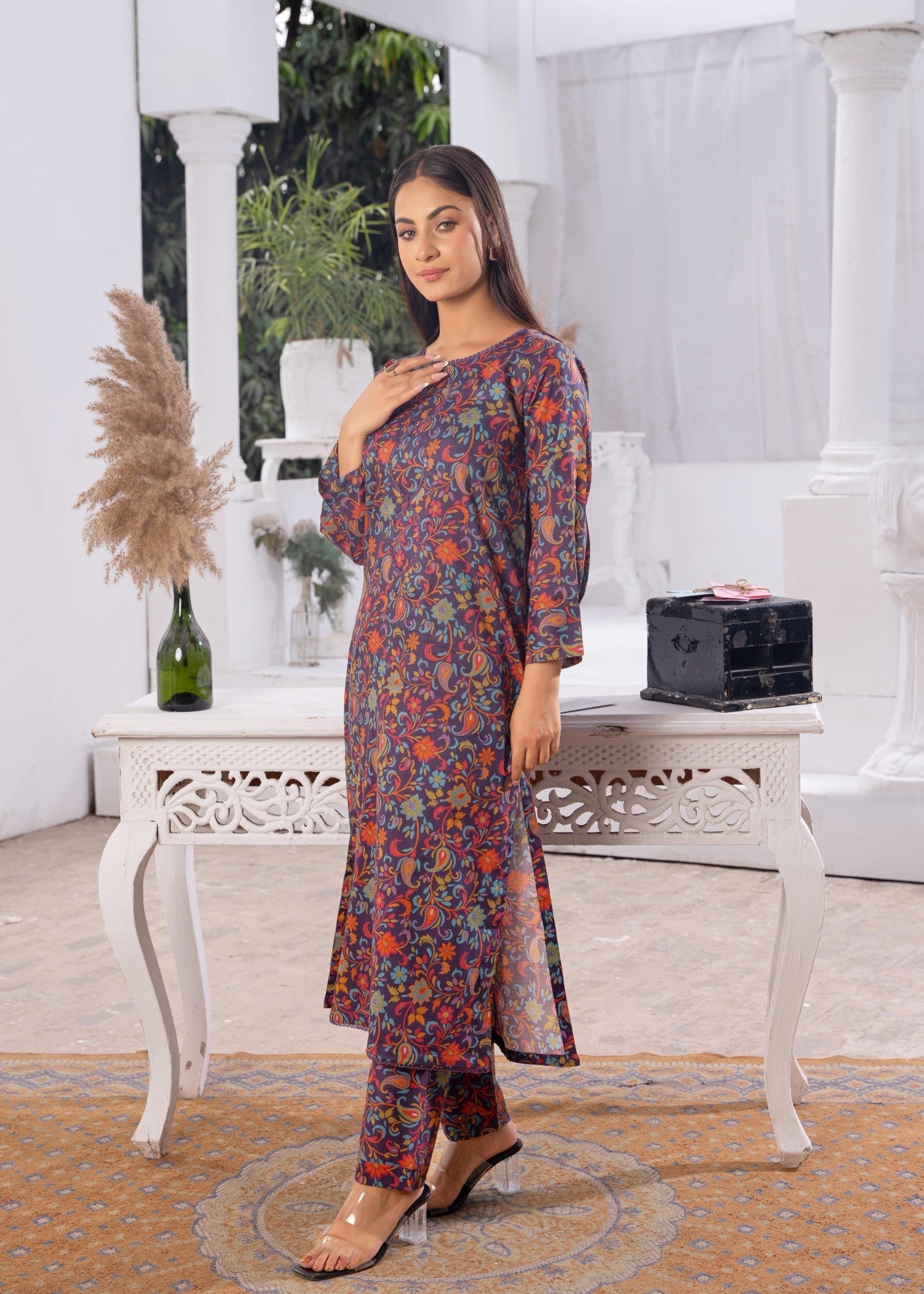 B.K Clothings Floral Forast 2pice Women 2pcs