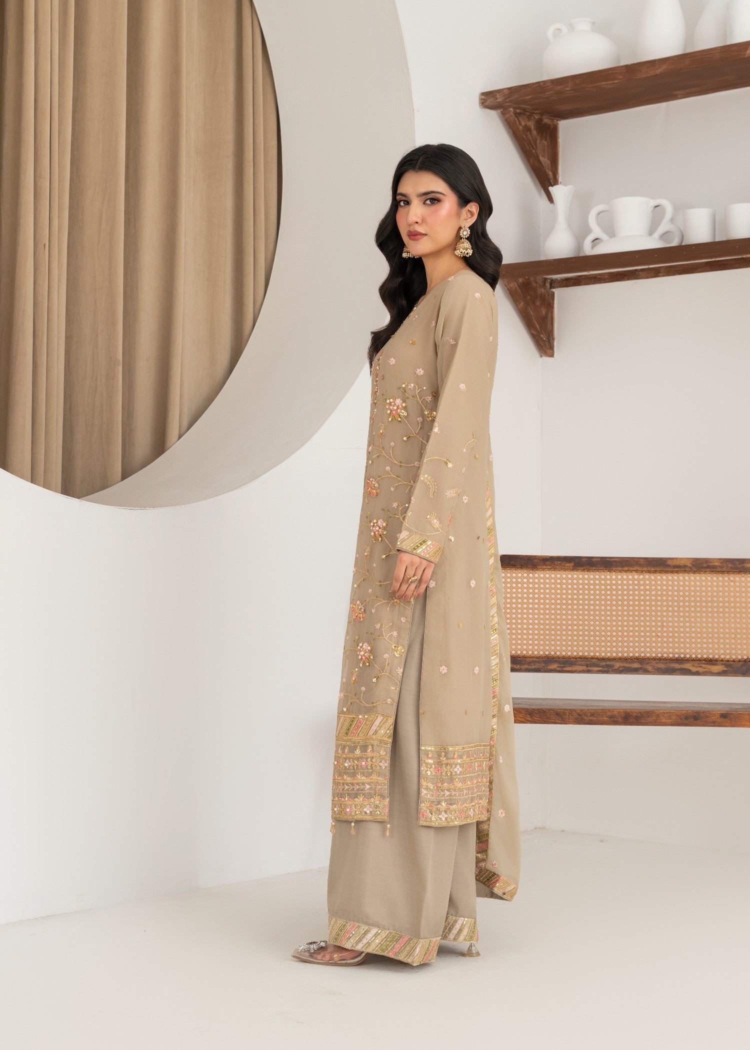 Qasim Anwer By Chandni Bridals BAHAR Women 3pcs