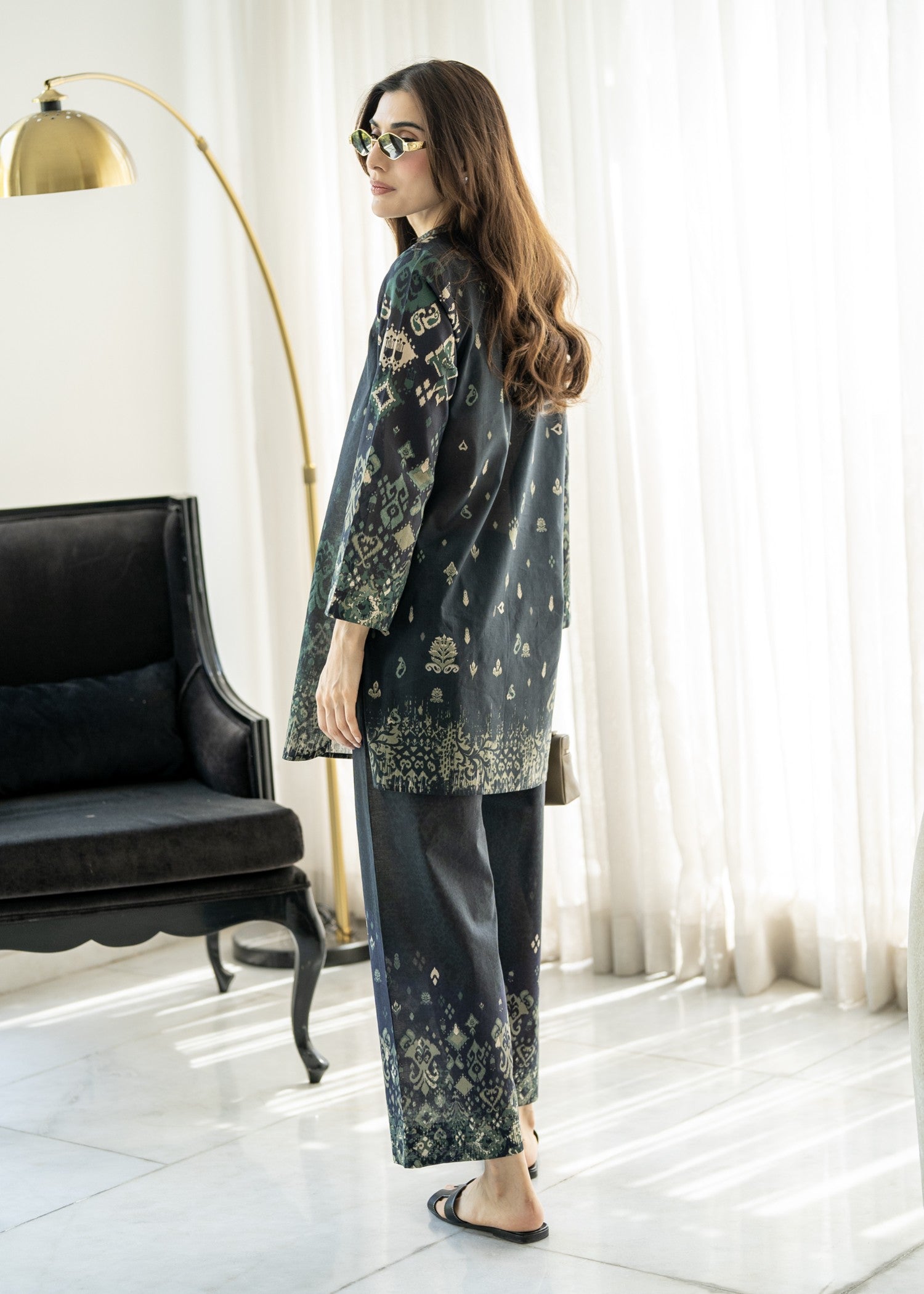 Sahar Ikat Noir Women 2pcs