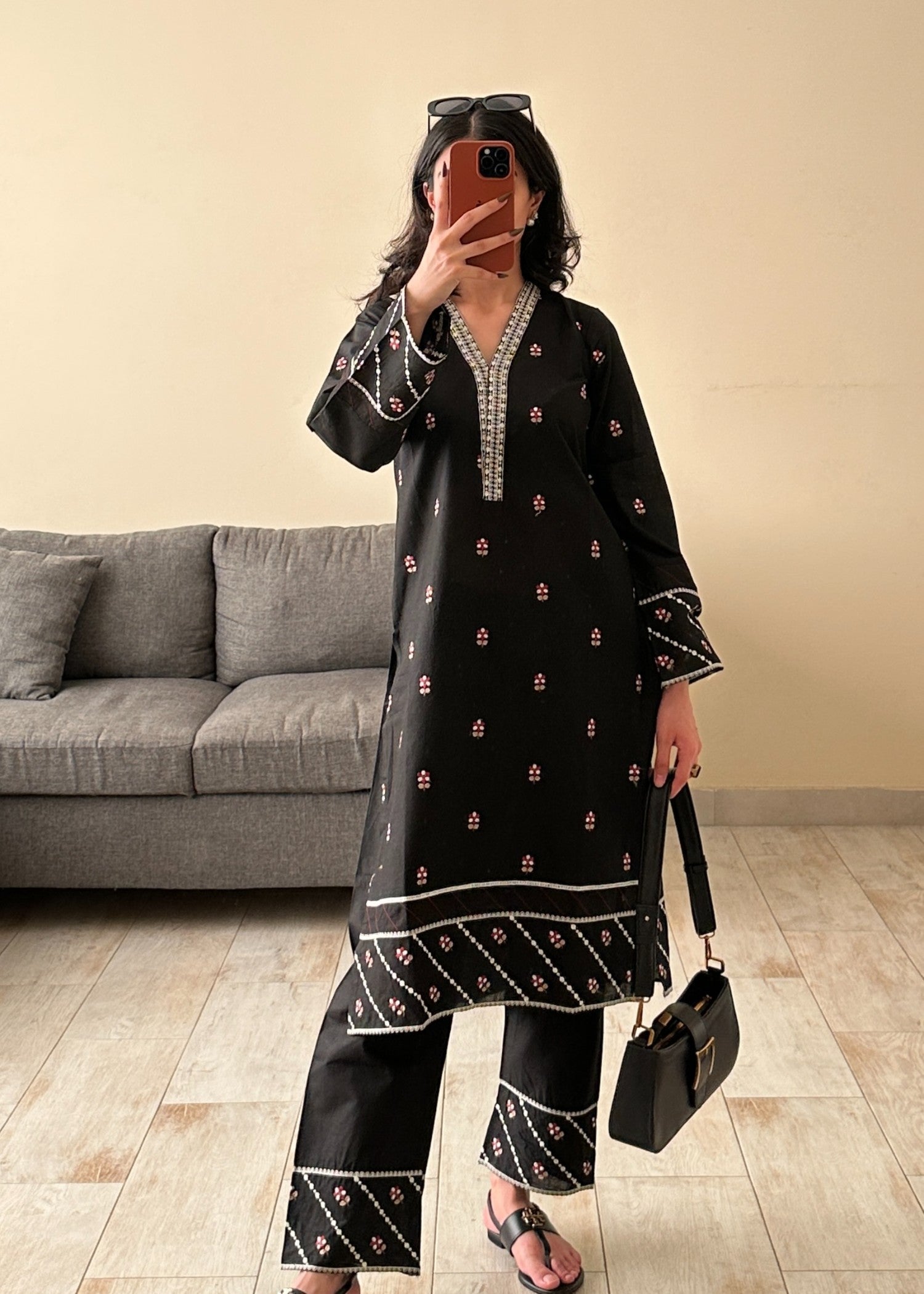 Zoya&Zafar Black Blossom Women 2pcs