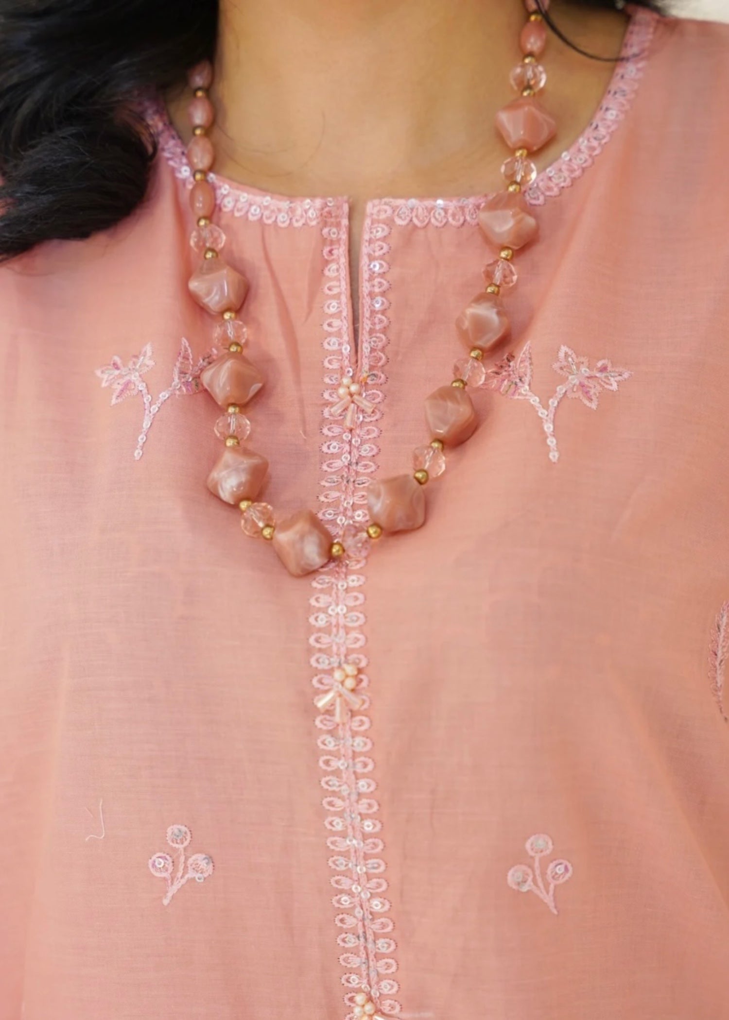 The Turkish Wear Sea Shell Pink Set Women 2pcs