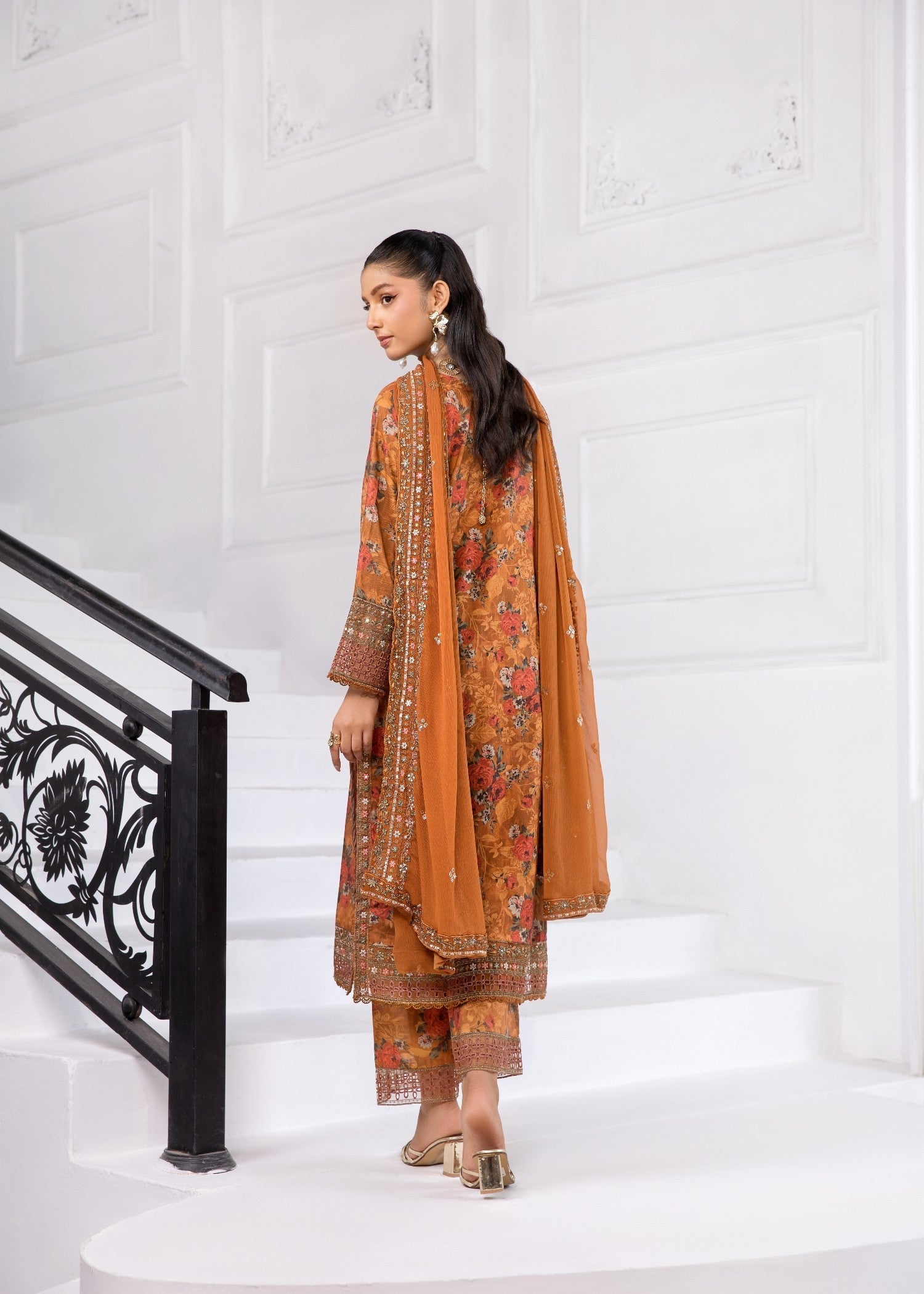 Bin Tayyab (BT006368 ORN 01) Women 3pcs