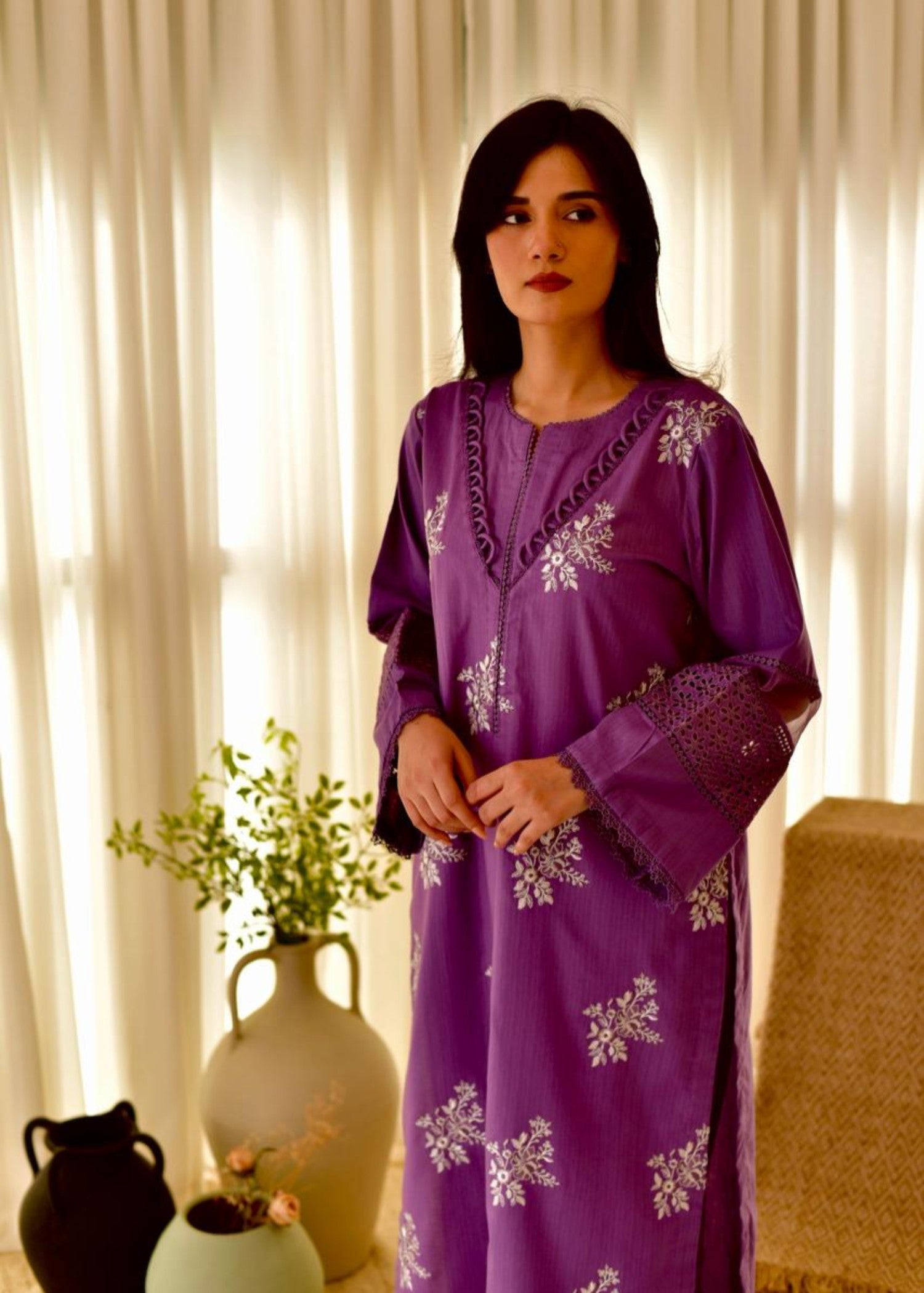 Tawakal Closet Purple Dark Hooria Women 3pcs