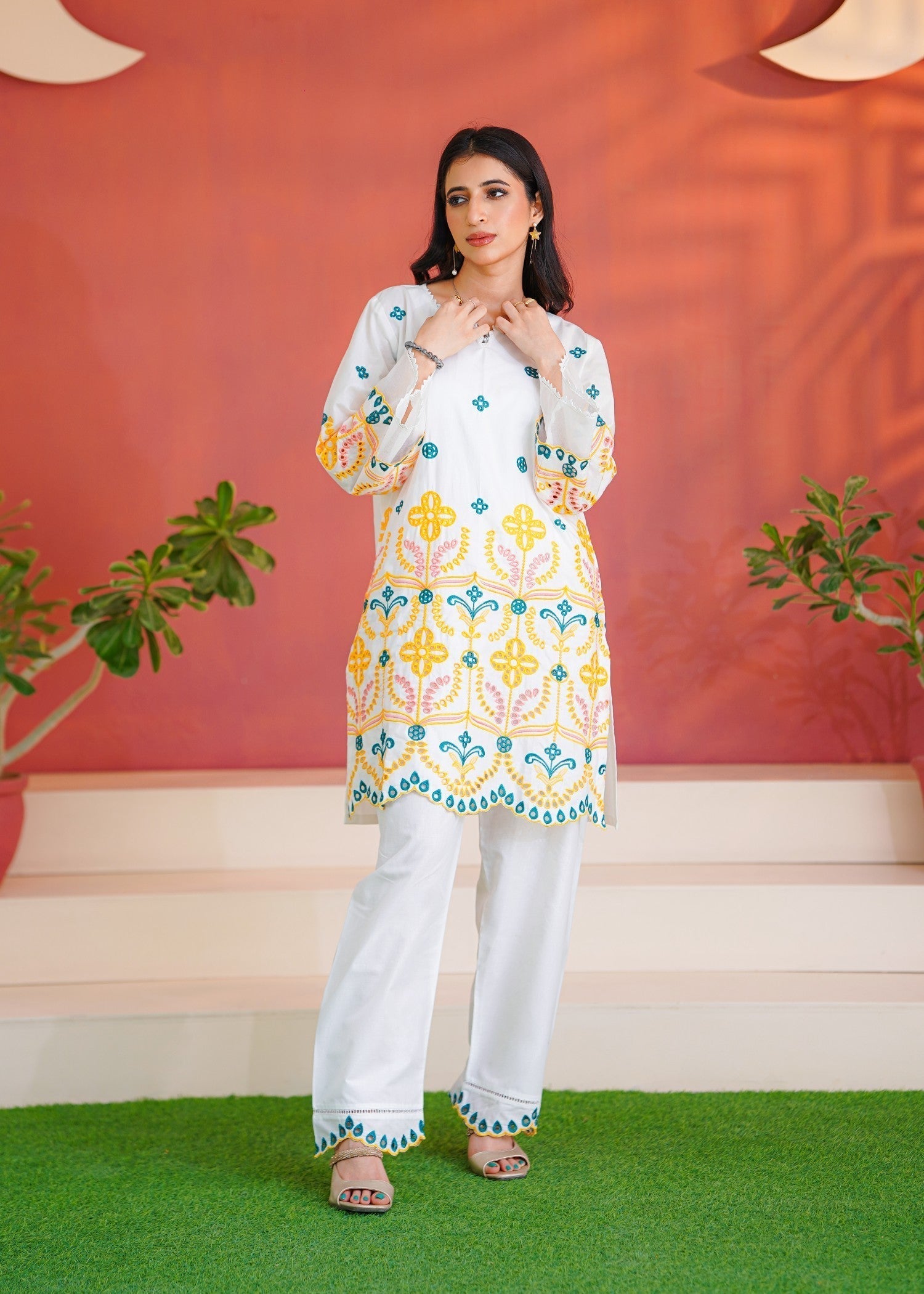 Abeera Subtle Grace – Embroidered Cotton (Art No. DD 002) Women 2pcs