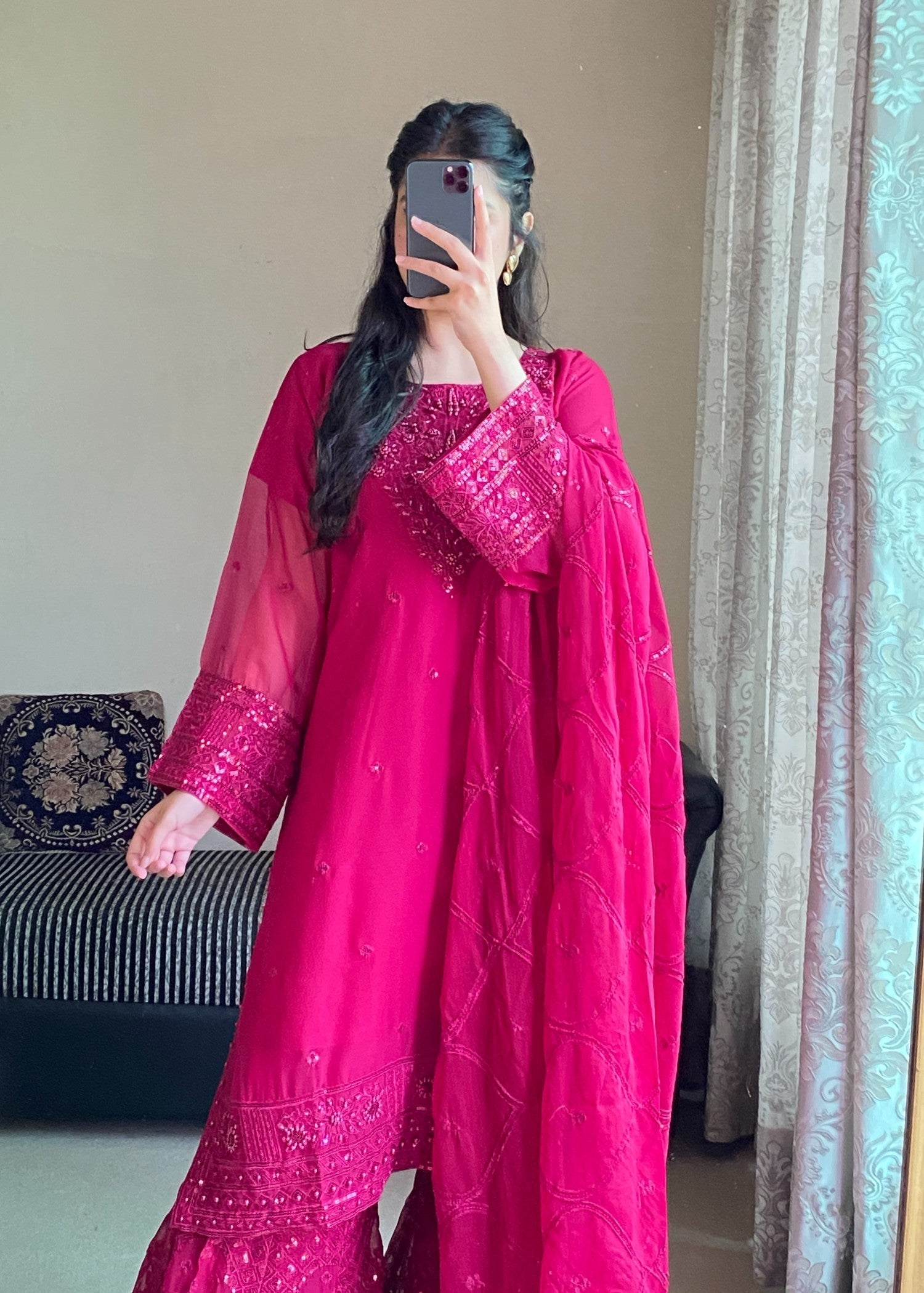 Four Season Boutique AABROOH HOTPINK Women 3pcs