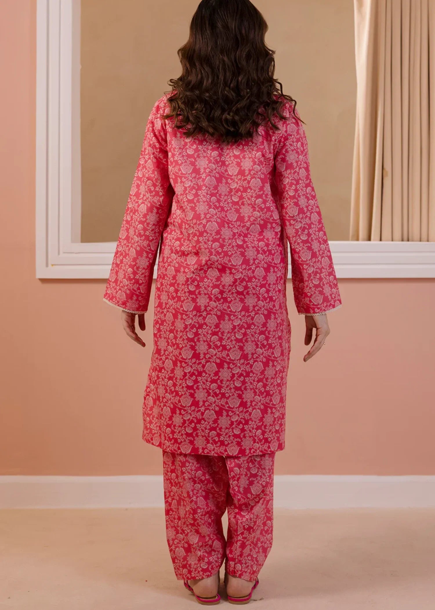 Zellbury WPS2521679 Coral pink Women 2pcs