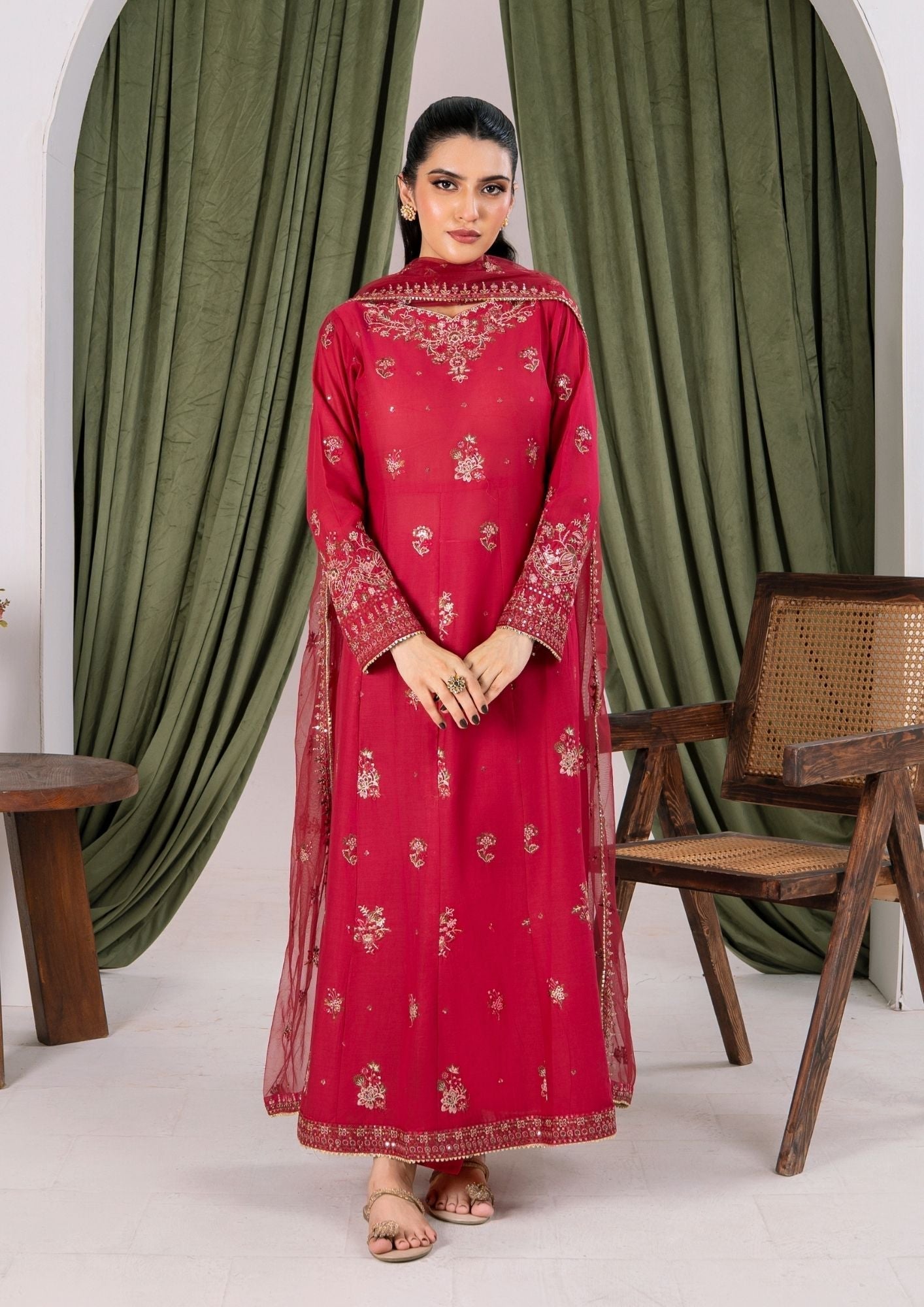 Alfatah Pret Embroidered Lawn ZAUQ S25 0005 Women 3pcs